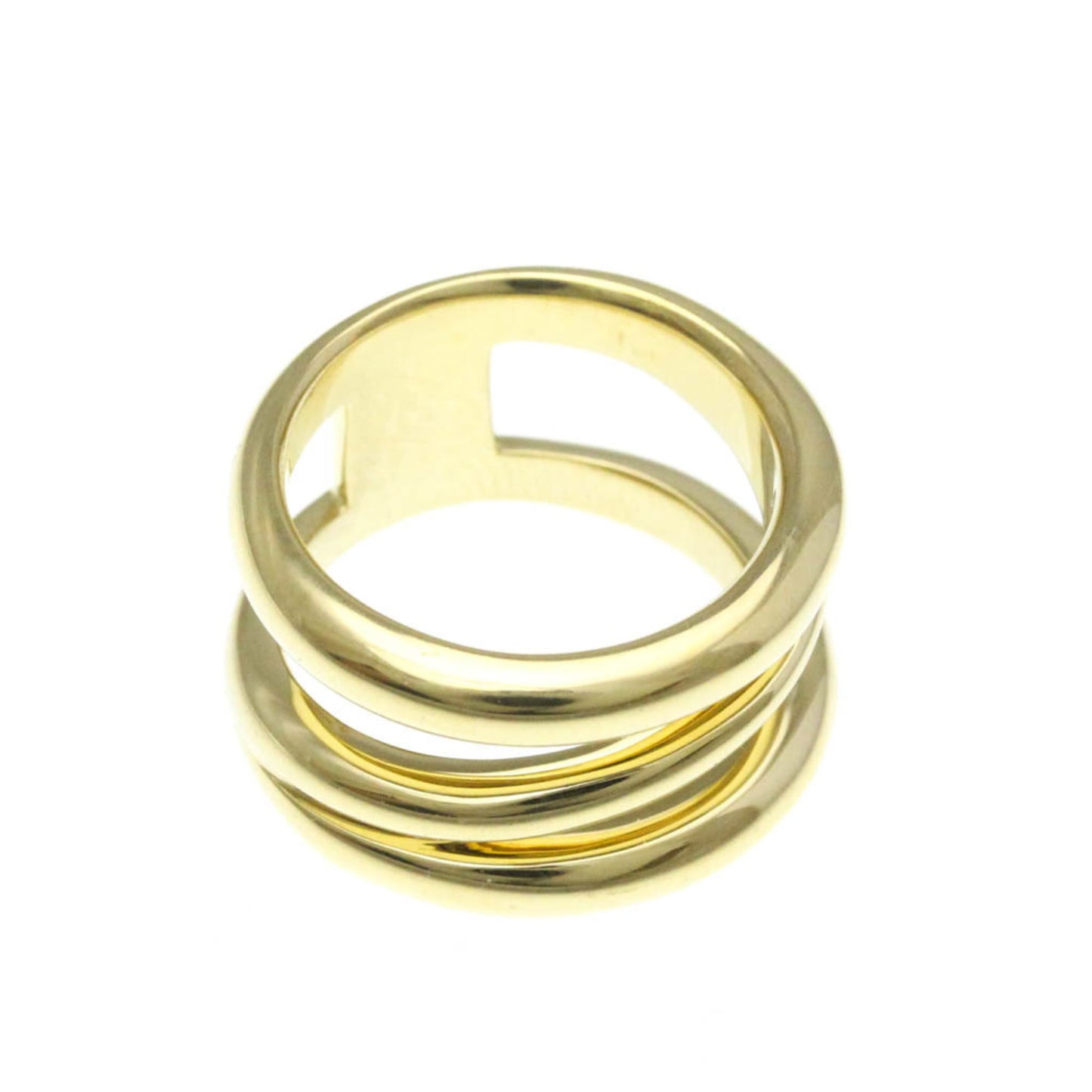 Tiffany Diagonal Ring Yellow Gold (18K) Fashion No Stone Band Ring Gold