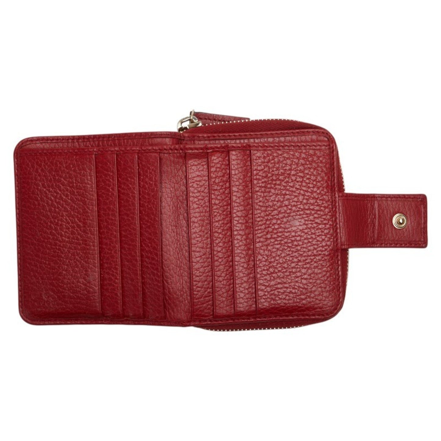 Gucci Gg Canvas Long Wallet 346056 Beige Red