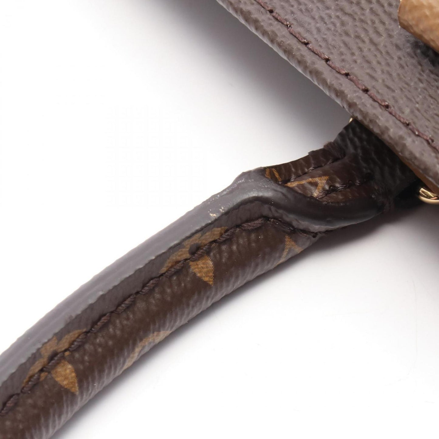 Louis Vuitton On The Go Mm Tote Bag In Coated Canvas And Leather With Monogram Giant Reverse Pattern