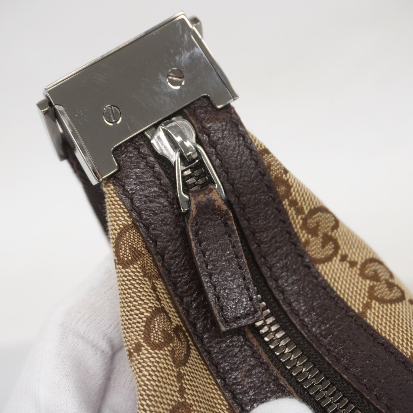 Gucci Gg Canvas Shoulder Bag 122790 Brown