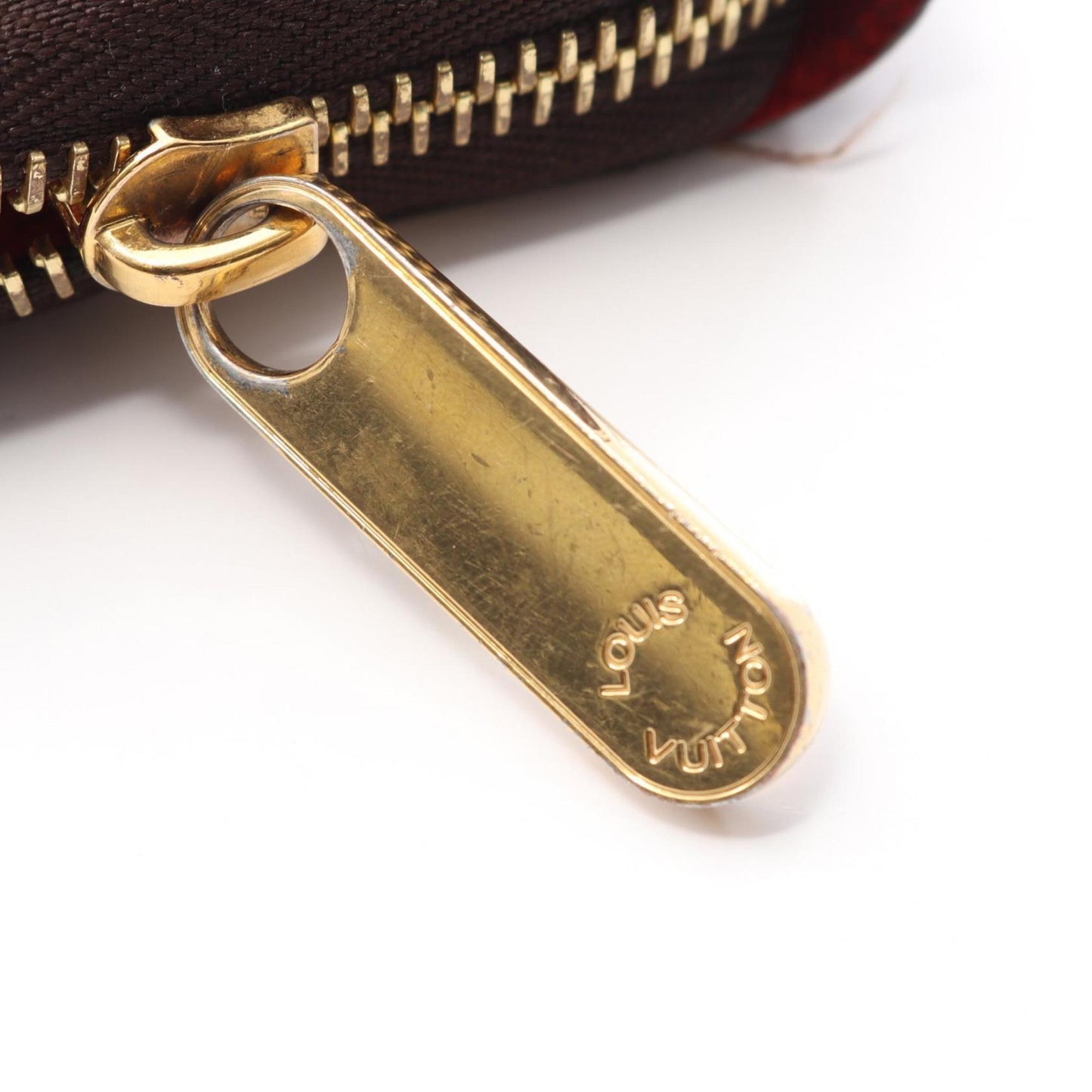 Louis Vuitton Zippy Wallet Monogram Coquelicot Round Long