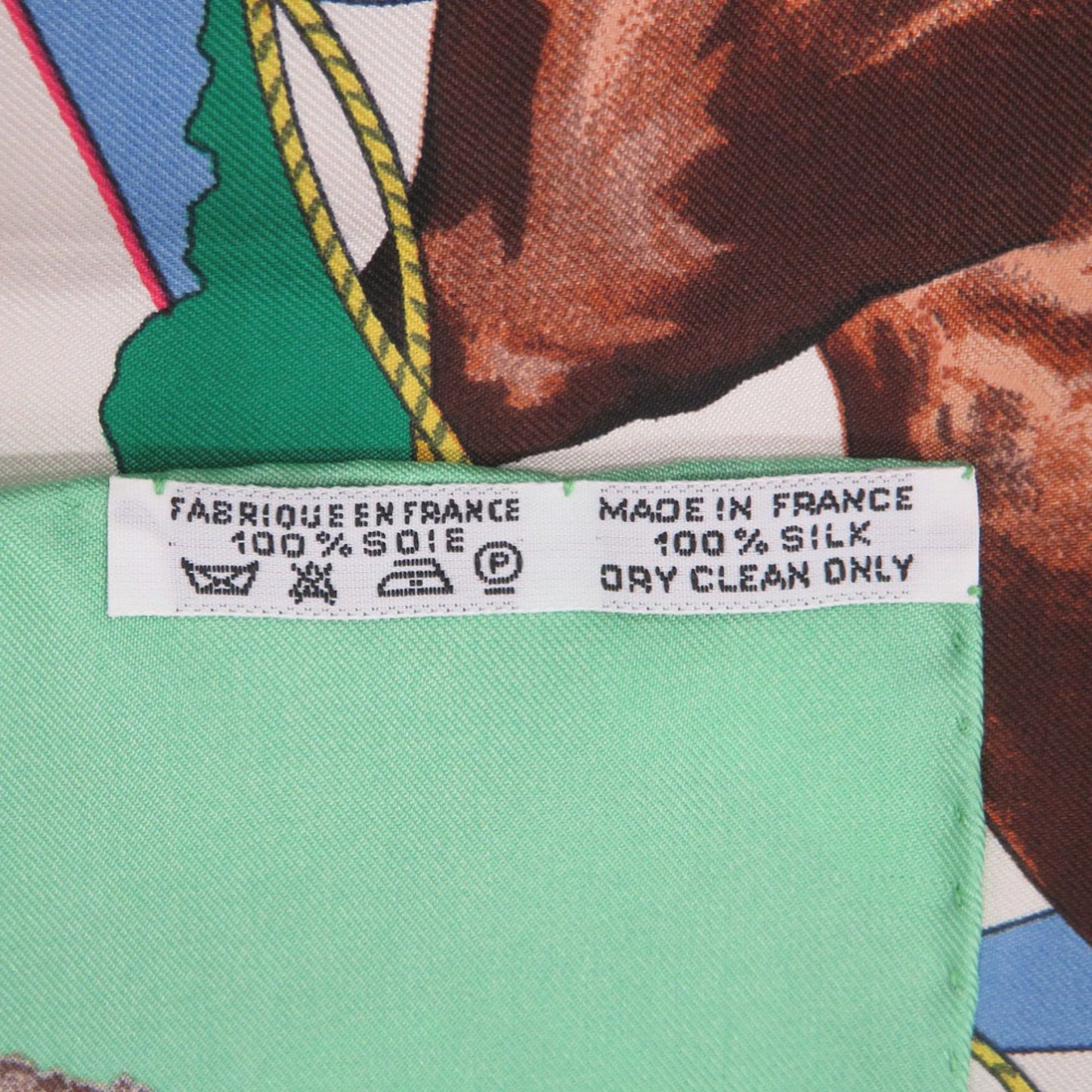 Herms Carr 90 Feria De Sevilla Seville Holidays Silk Green Scarf Muffler 0119 Hermes