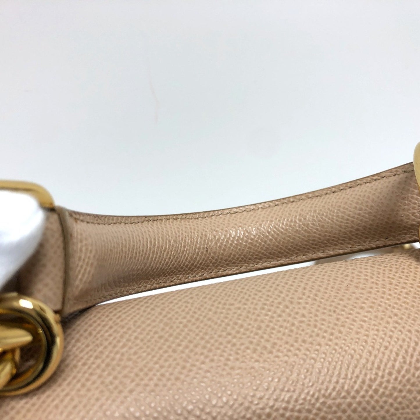 Dolce&Gabbana 2Way Bag Shoulder Bag Beige Goldhardware