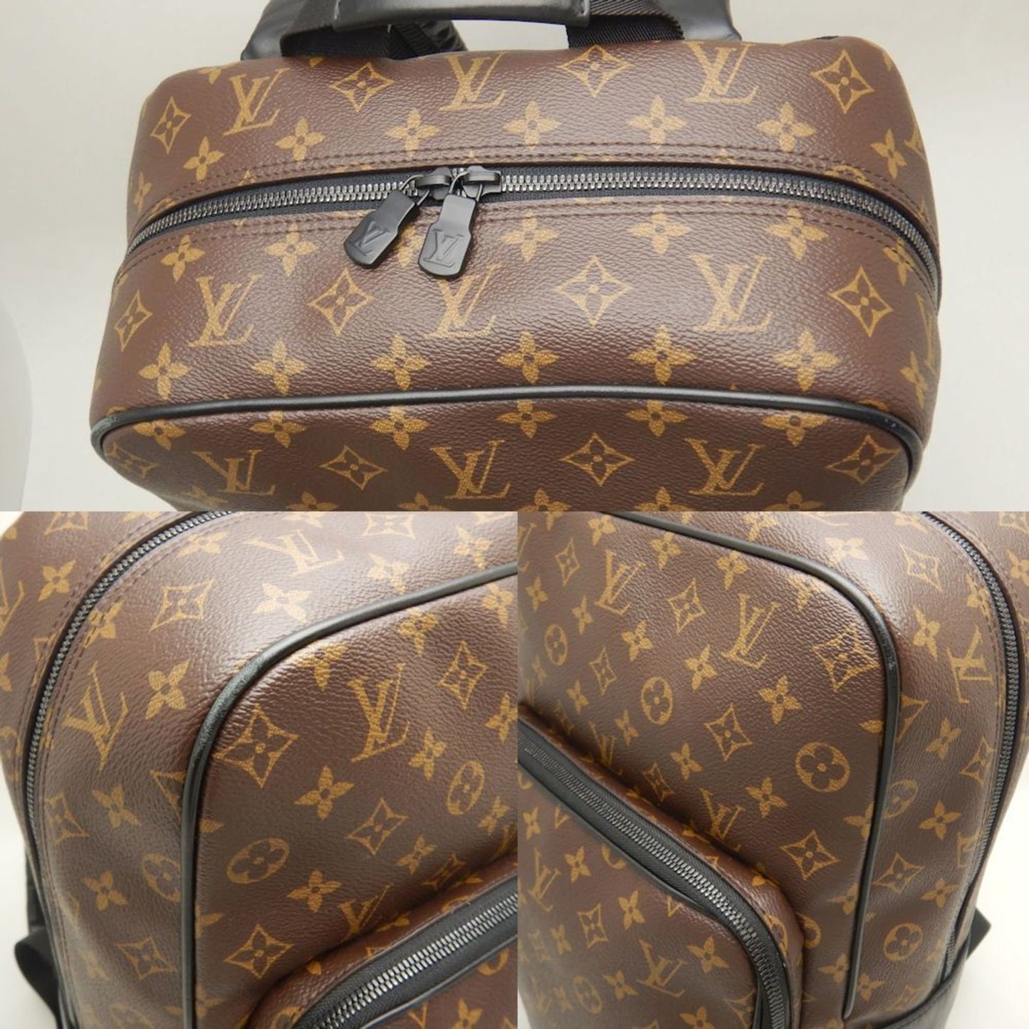 Louis Vuitton Louis Vuitton Monogram Macassar Dean Backpack M45335 Noir 252826