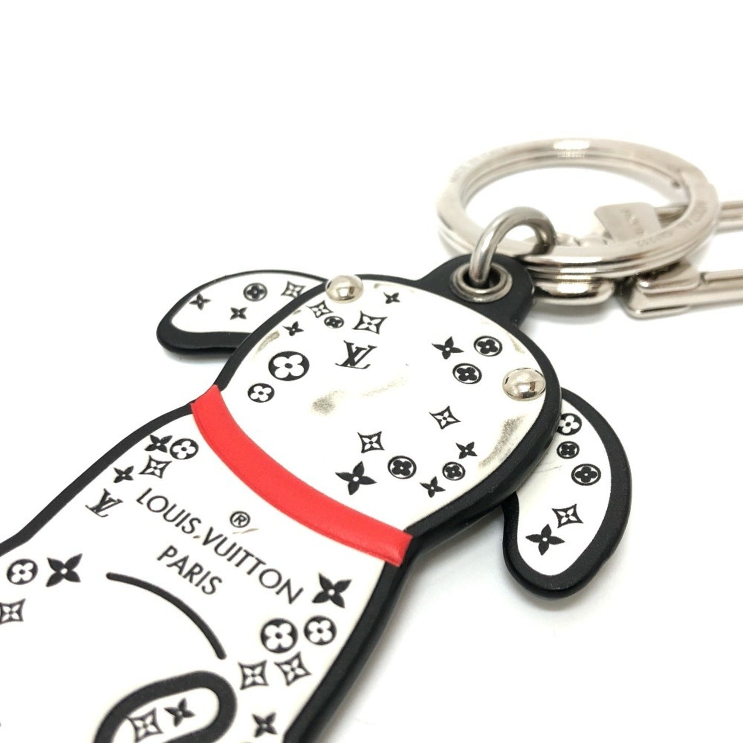 Louis Vuitton M00746 Porte-Cls Dalmatian Keychain/Bag Charm Leather
