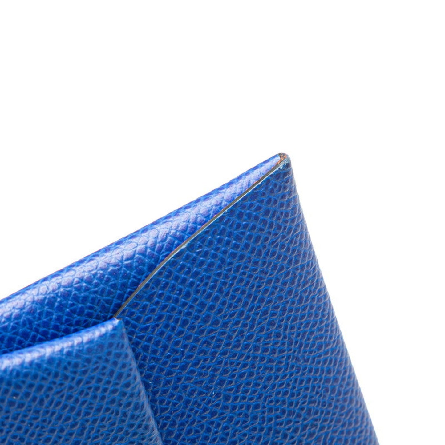 Hermes Bastia Coin Case Blue Royale Terre Bateau Veau Epsom