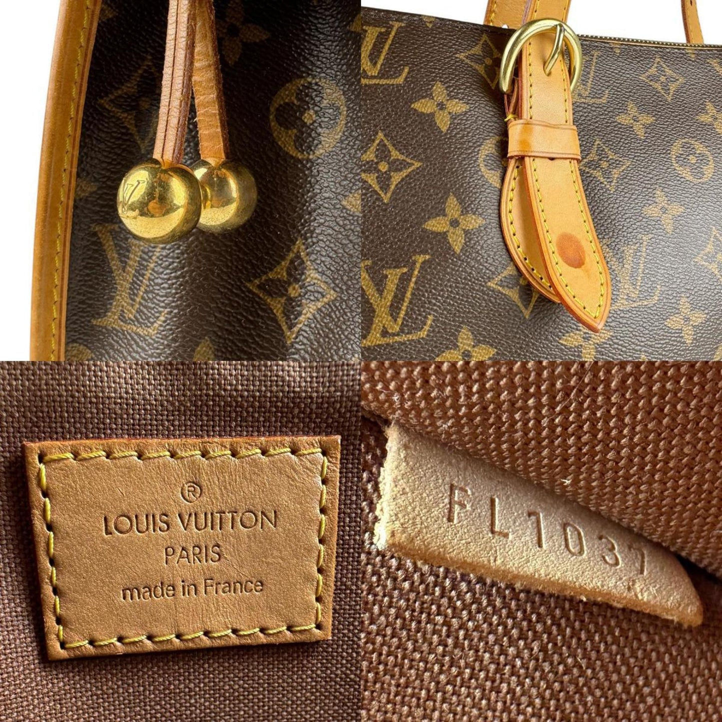 Louis Vuitton Louis Vuitton Handbag Monogram Popincourt Au Canvas Brown