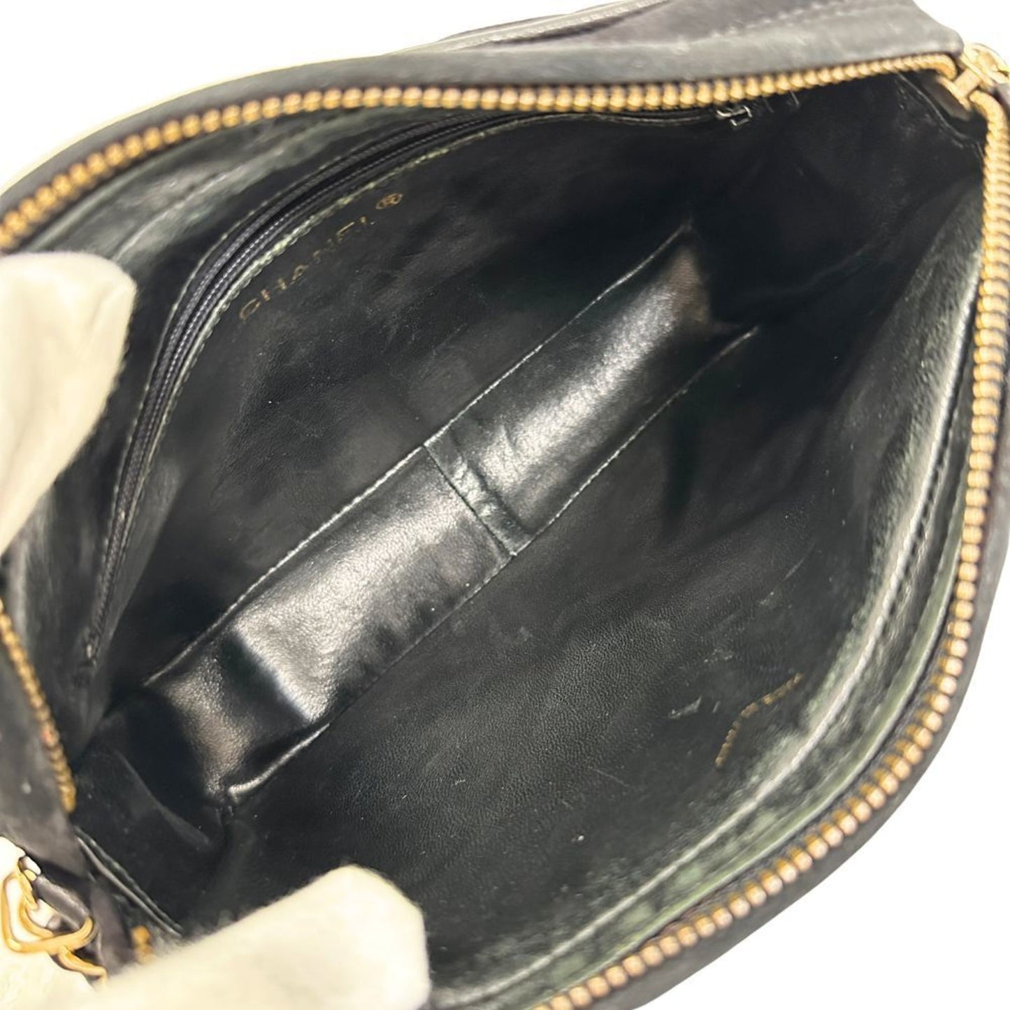 Chanel Chainshoulder Shoulder Bag V Stitch Suede 2000 A5