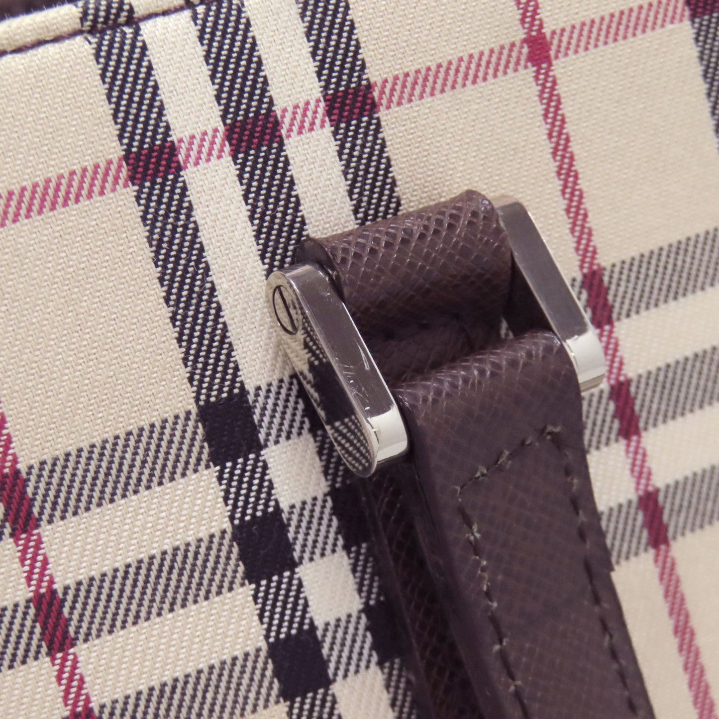 Burberry Nova Check Canvas Handbag