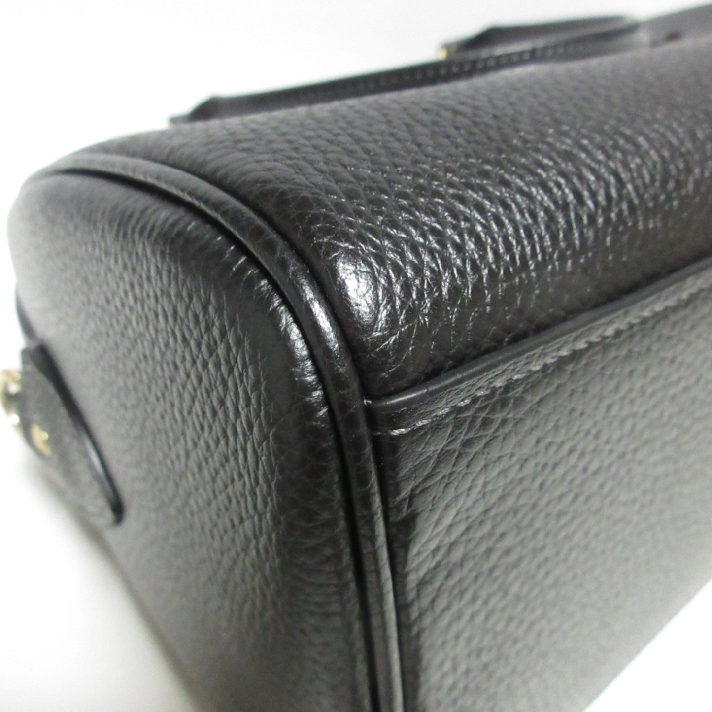 Coach Lowan Satchel Leather 2Way Handbag Shoulder Bag Cv962 Black
