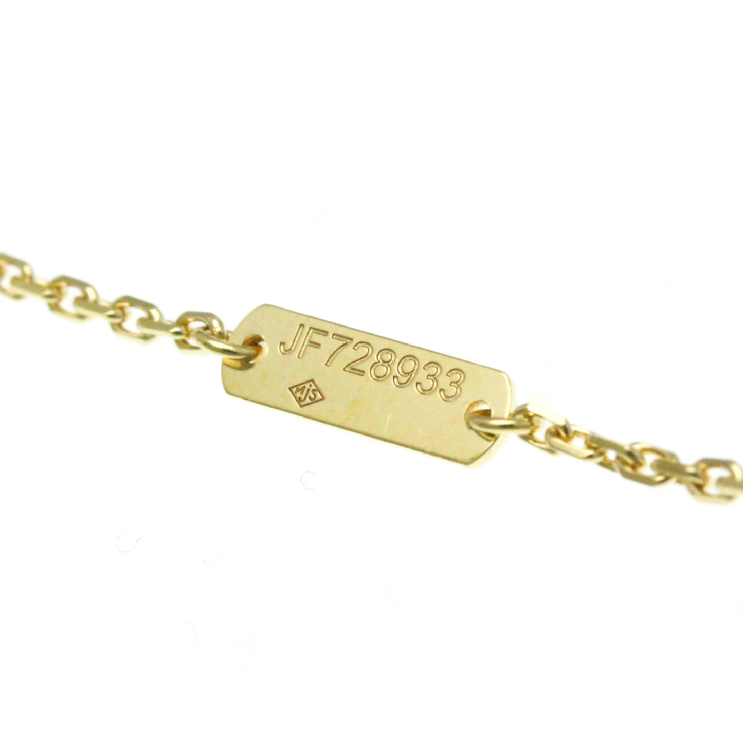 Van Cleef & Arpels Vintage Alhambra Necklace Yellow Gold (18K) Mother Of Pearl Men