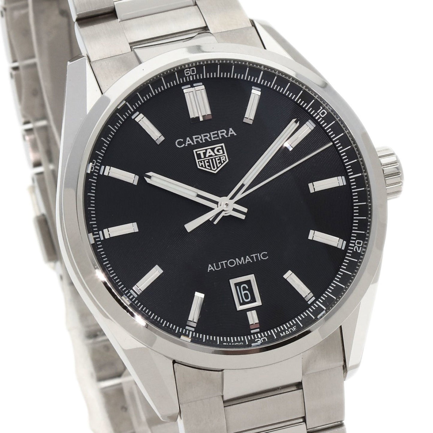 Tag Heuer Wbn2110.Ba063 Carrera Calibre 5 Watch Stainless Steel Ss