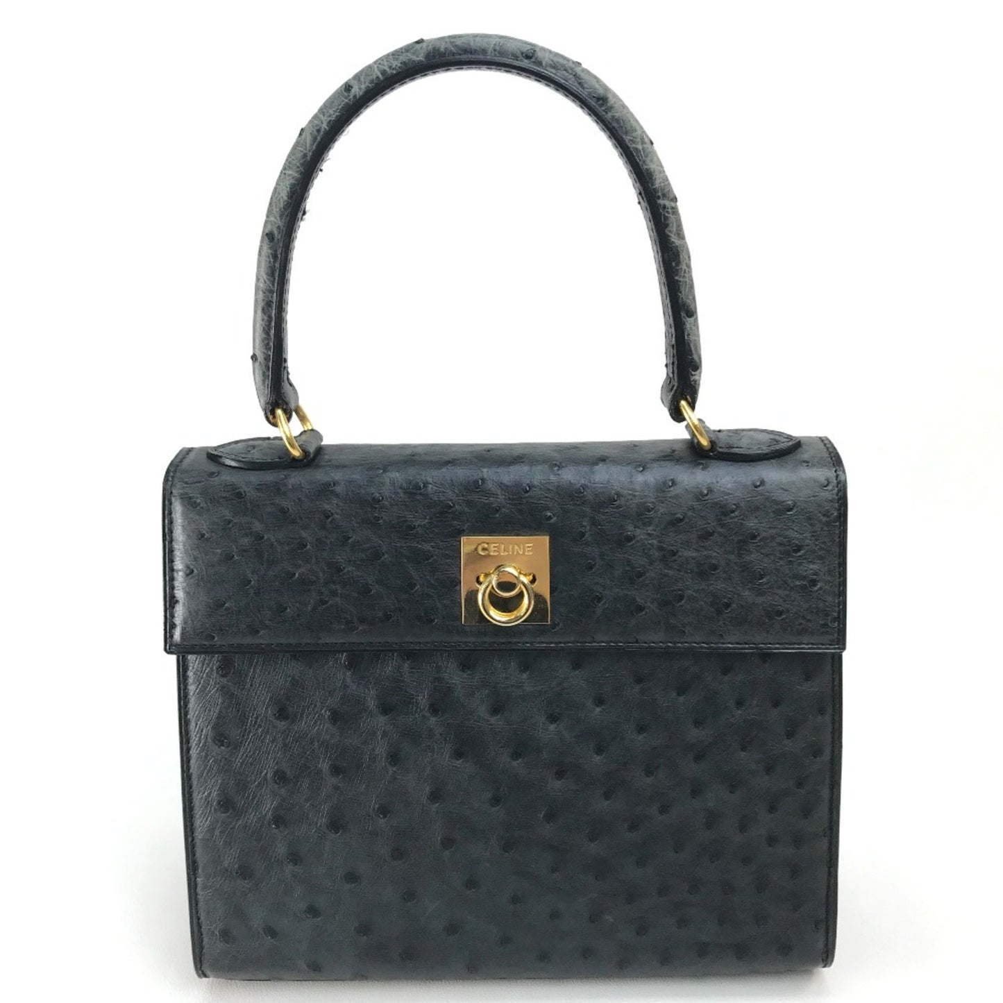 Celine Bag Tote Bag Hand Bag Black/Red/Goldhardware