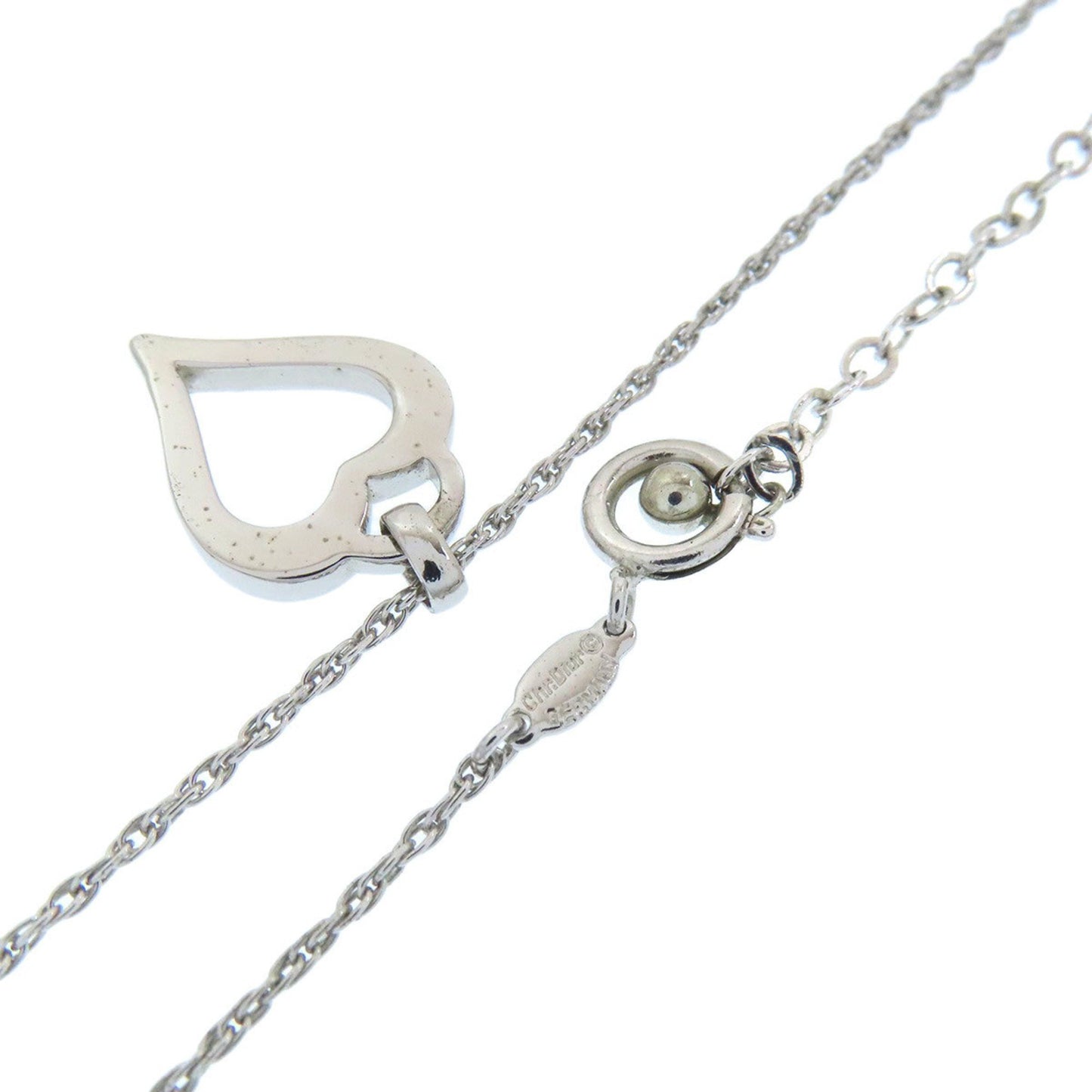 Christian Dior Heart Rhinestone Necklace