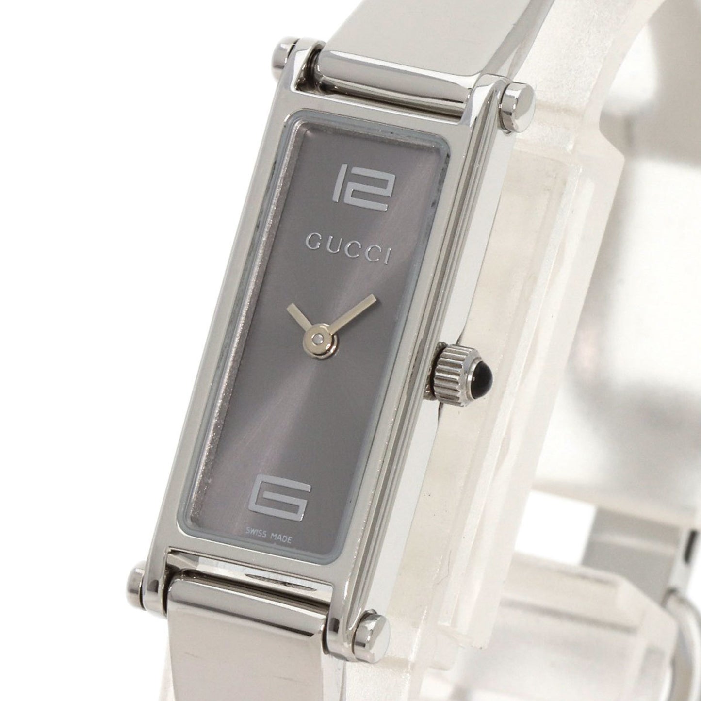 Gucci 1500L Square Face Watch Stainless Steel Ss