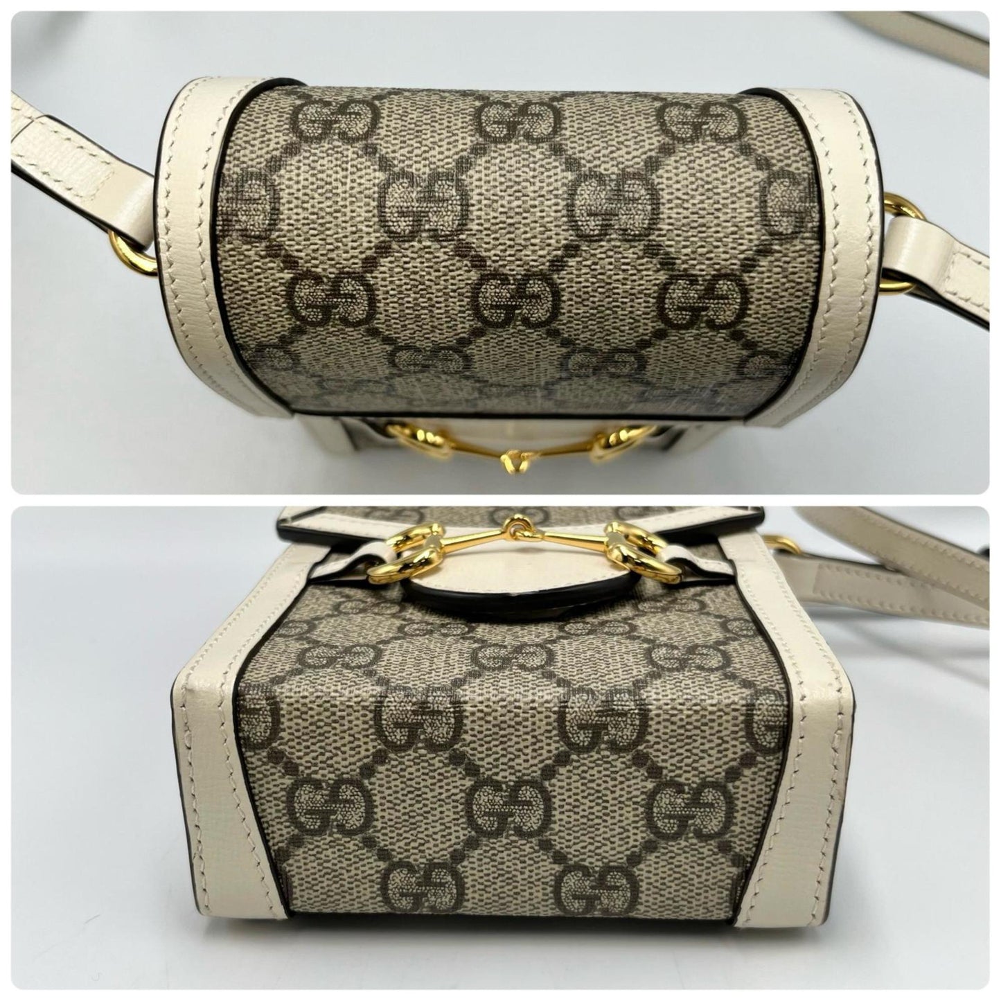 Gucci Horsebit 1955 Mini Shoulder Bag 625615 In Gg Supreme Canvas