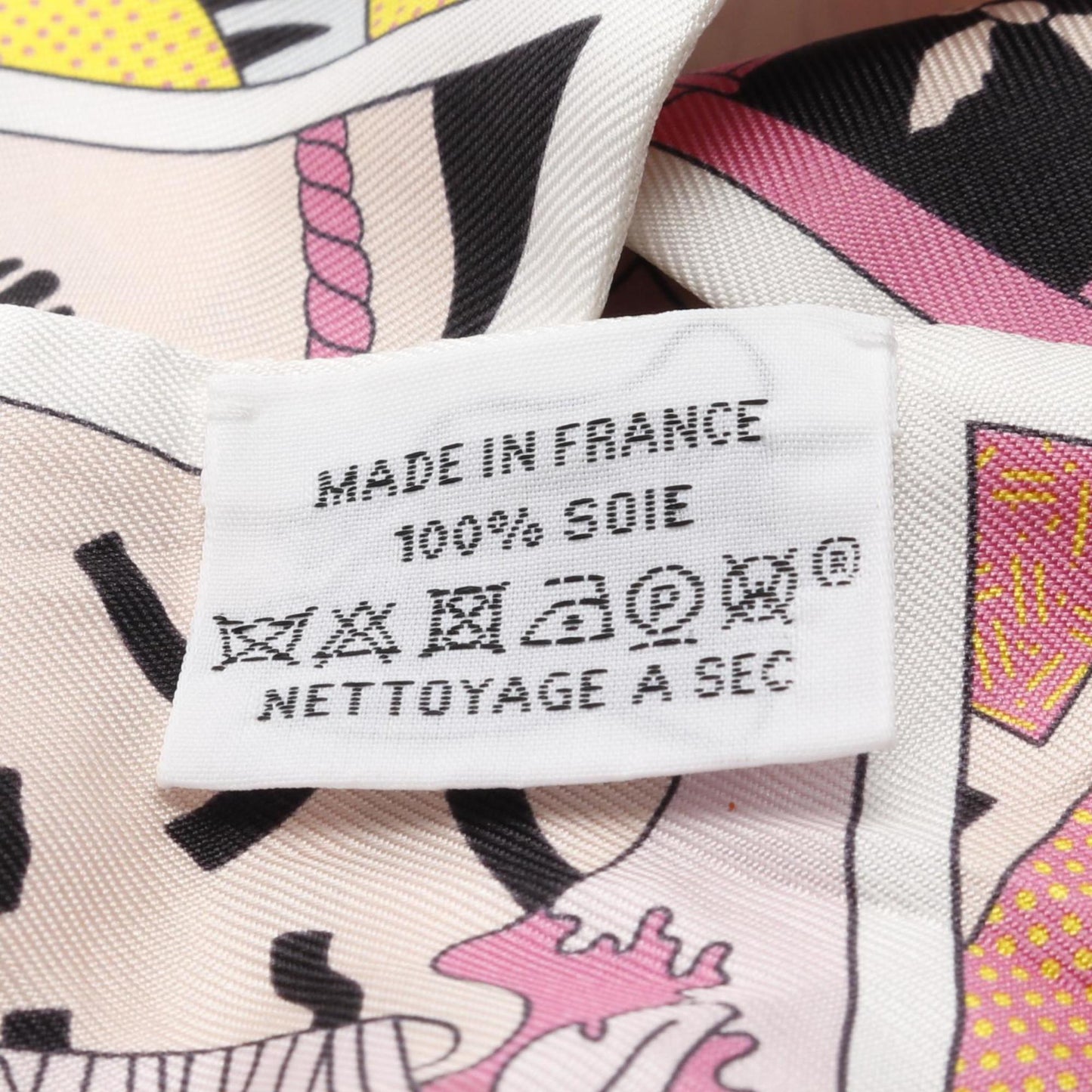 Herms Twilly Hermes Factory Suite Silk Scarf For Women In White