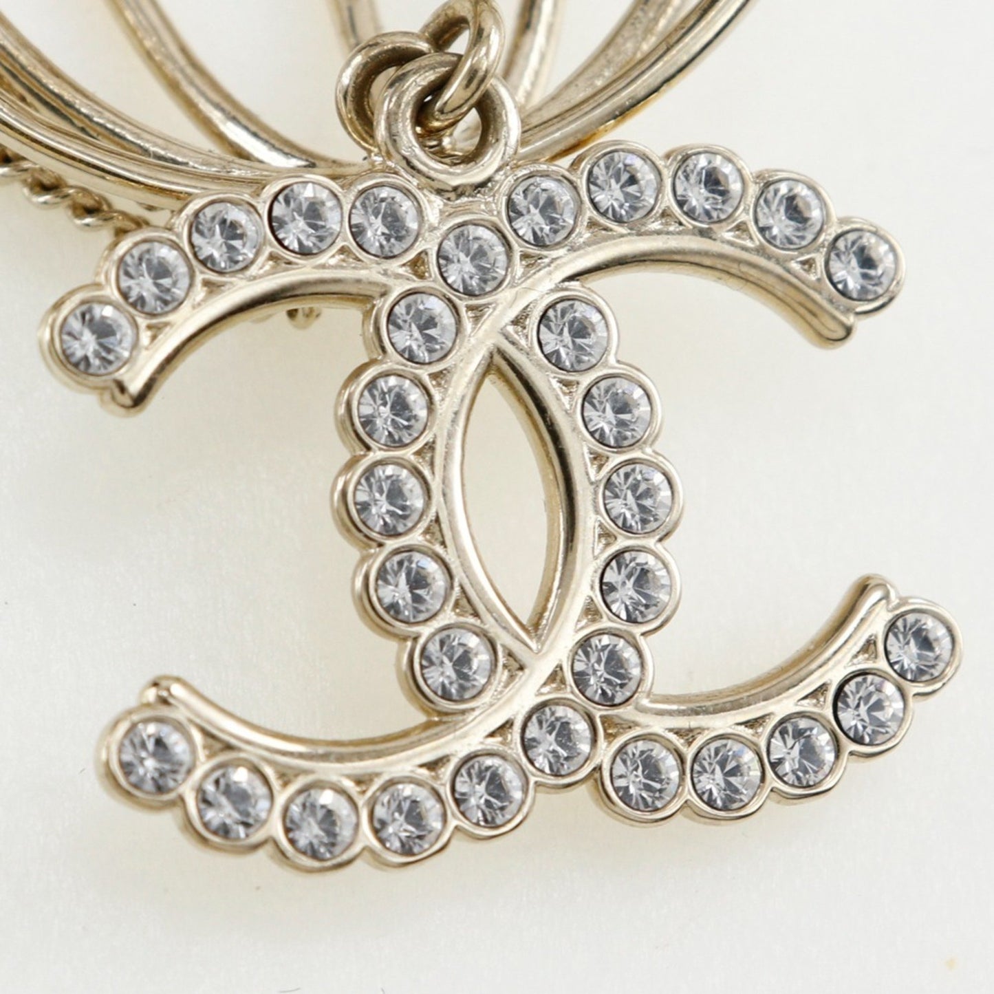 Chanel Chanel Birdcage Necklace Mtiers D'Art Collection Gold Plated X Rhinestone 2020 Champagne