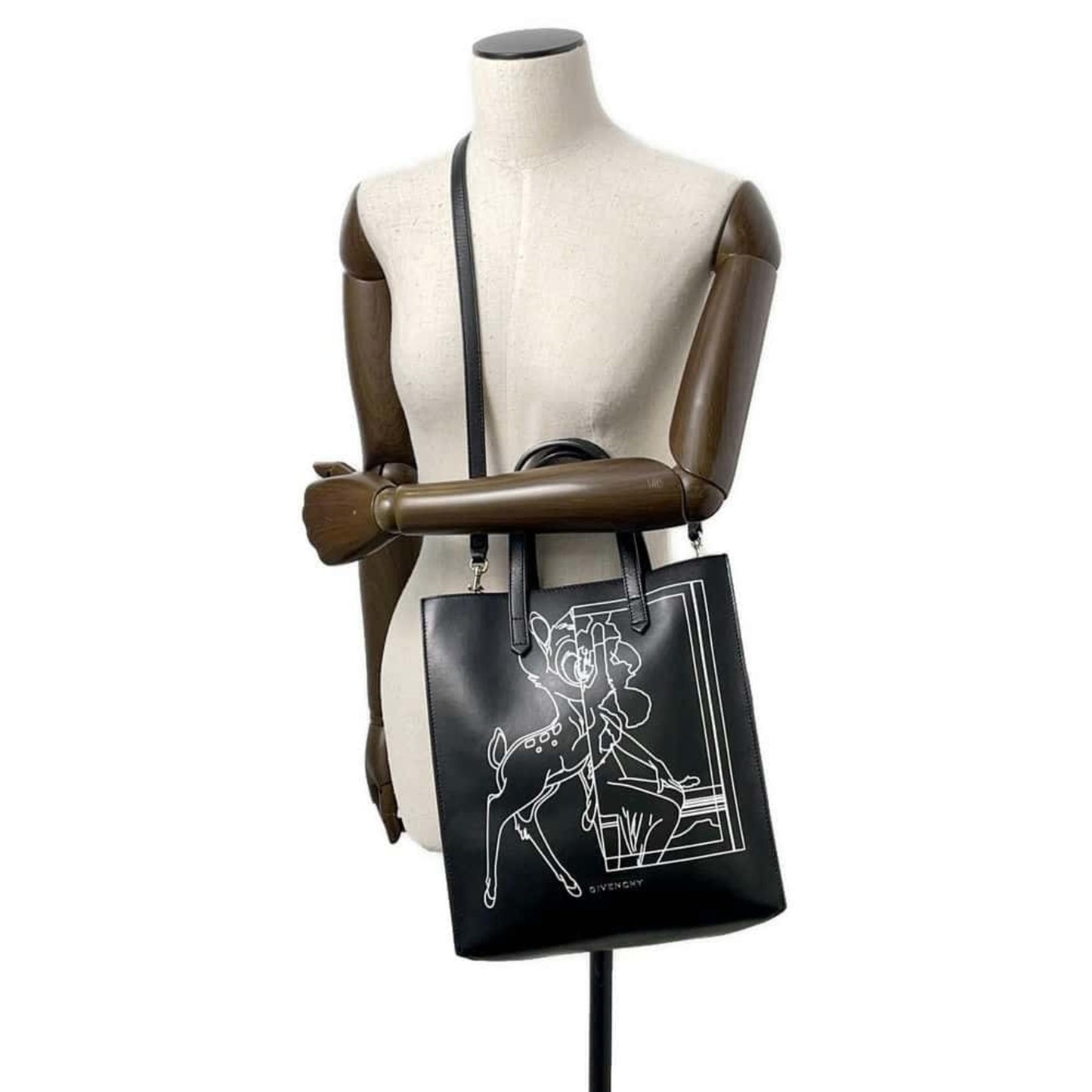 Givenchy Tote Bag Square S Bambi Riccardo Tisci Leather Givenchy 2Way Shoulder Black