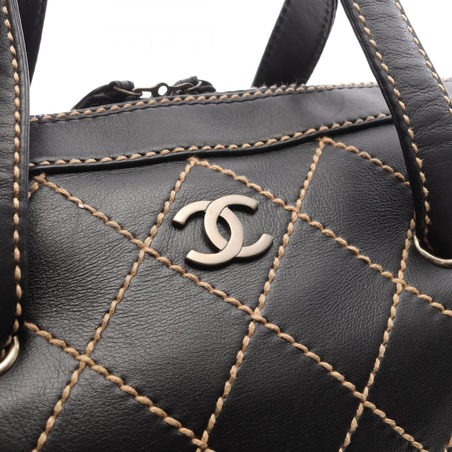 Chanel Wild Stitch Handbag Leather