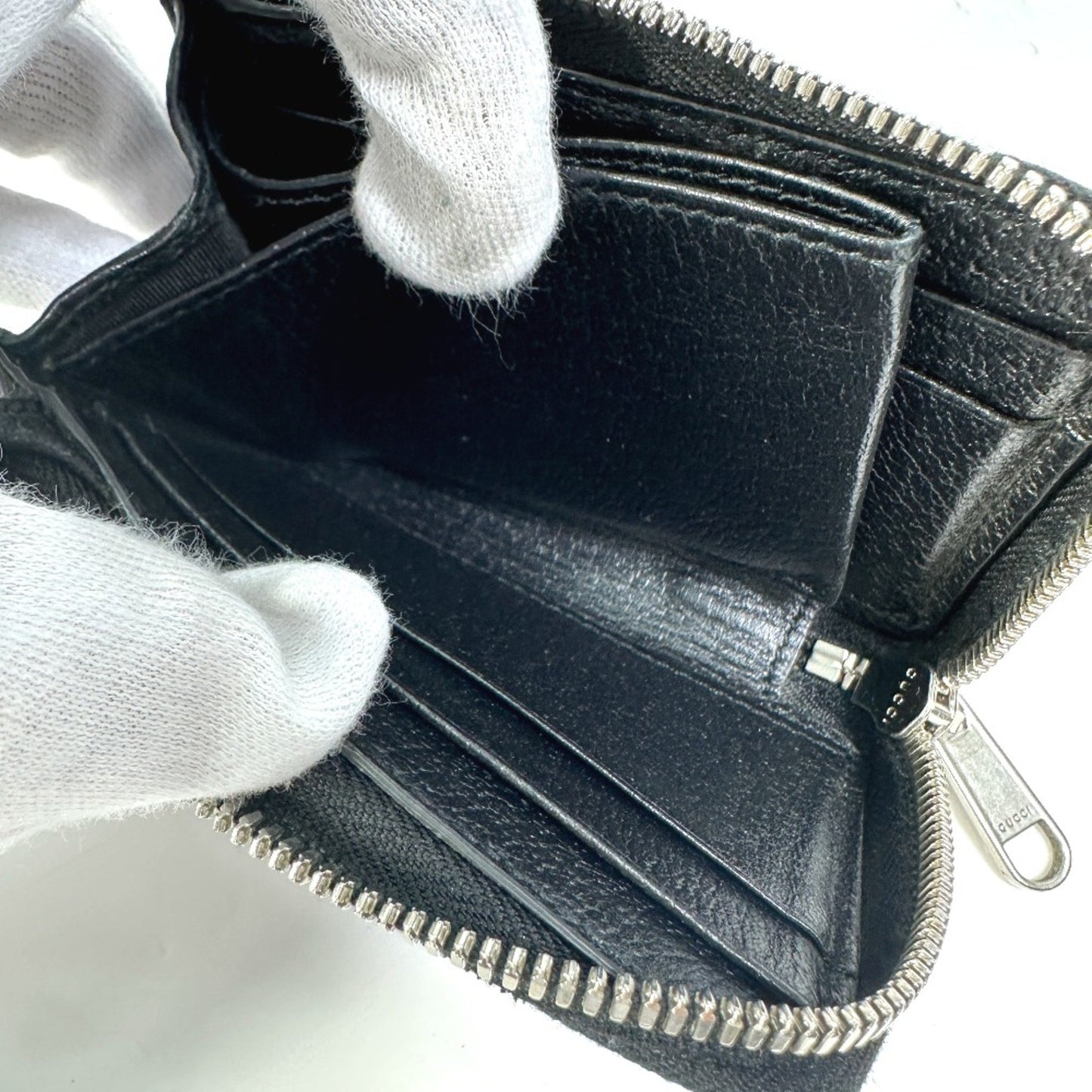 Gucci 657587 Gg Mini Wallet Coin Purse Black