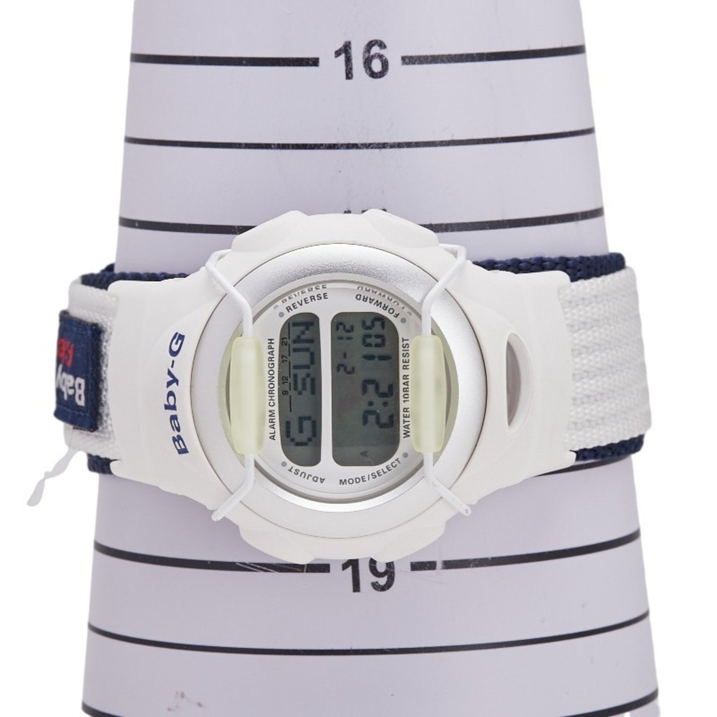 Casio Lovers Collection Baby-G Watch Bg-097 Quartz White Dial Nylon