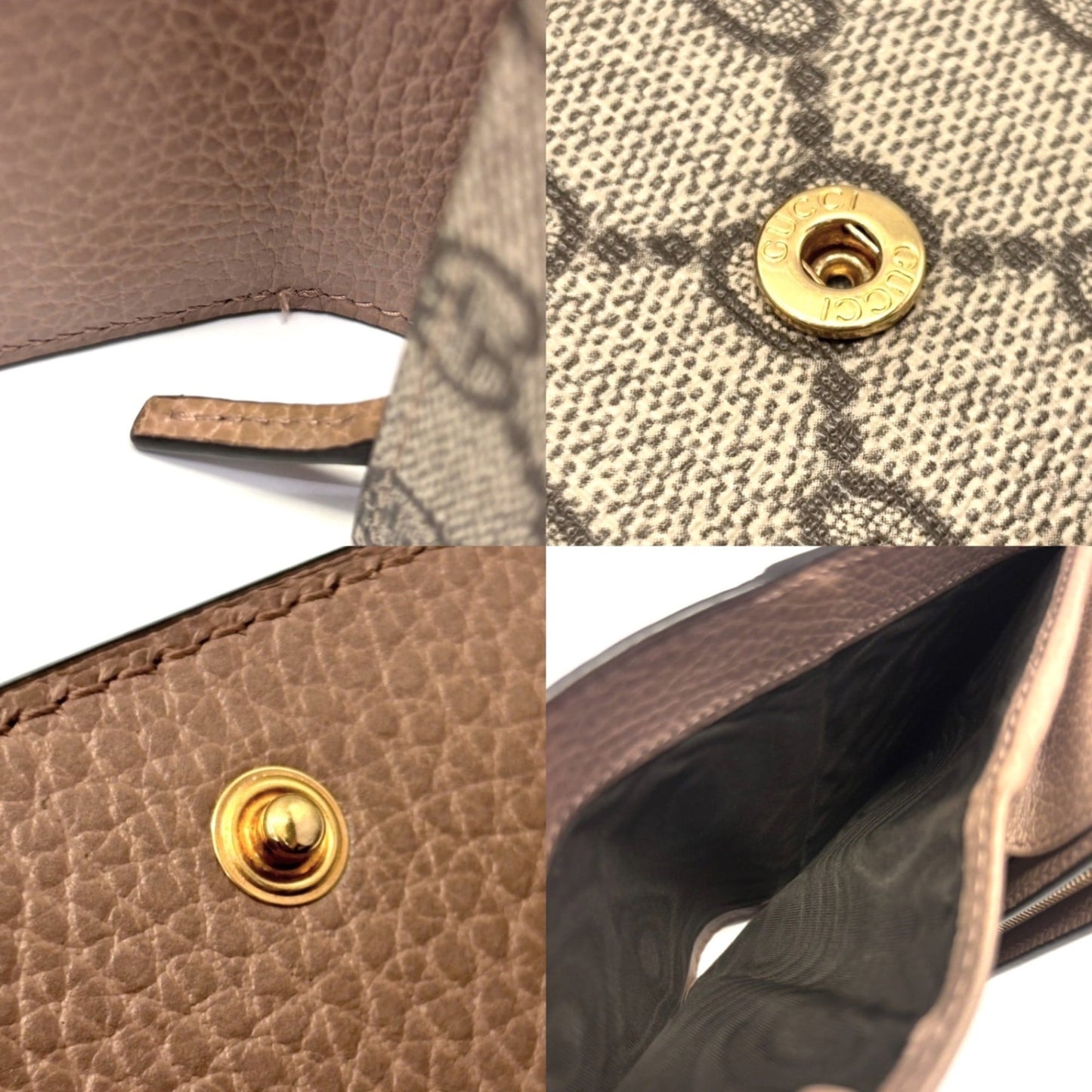 Leather - Gucci Wallet (Bi-Fold) Gg Supreme