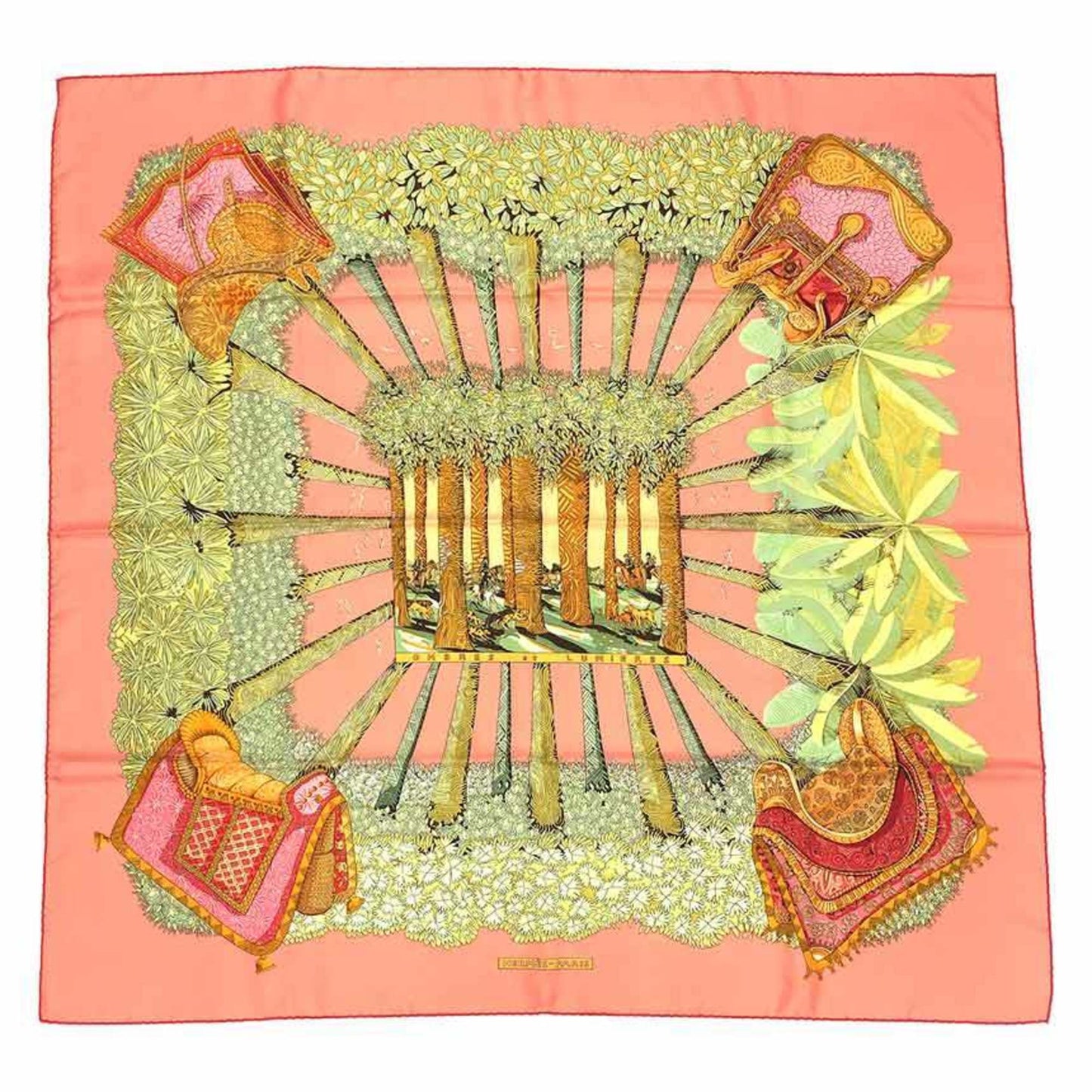 Hermes Scarf Muffler Carre 90 Ombres Et Lumieres Shadow