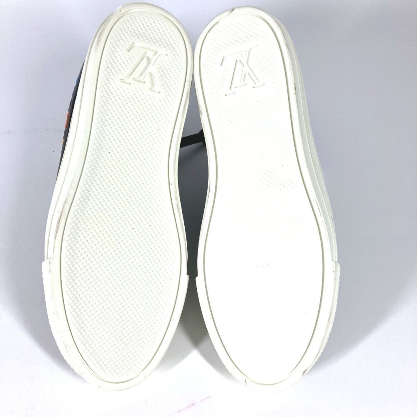 Louis Vuitton Rainbow Stellar Line High-Top Sneakers Cl0149 In Black Leather