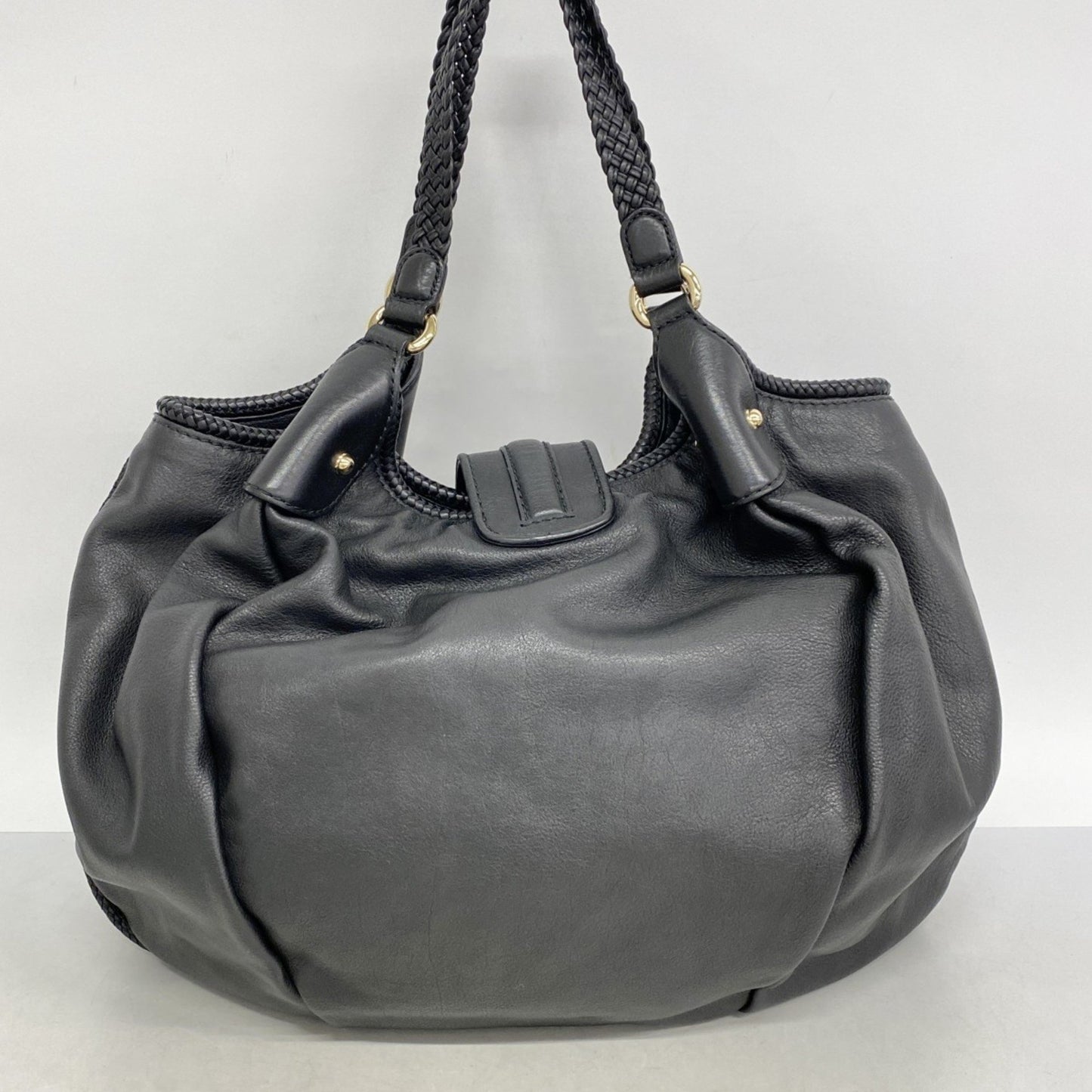 Gucci Marrakech Shoulder Bag 257029 Leather Black
