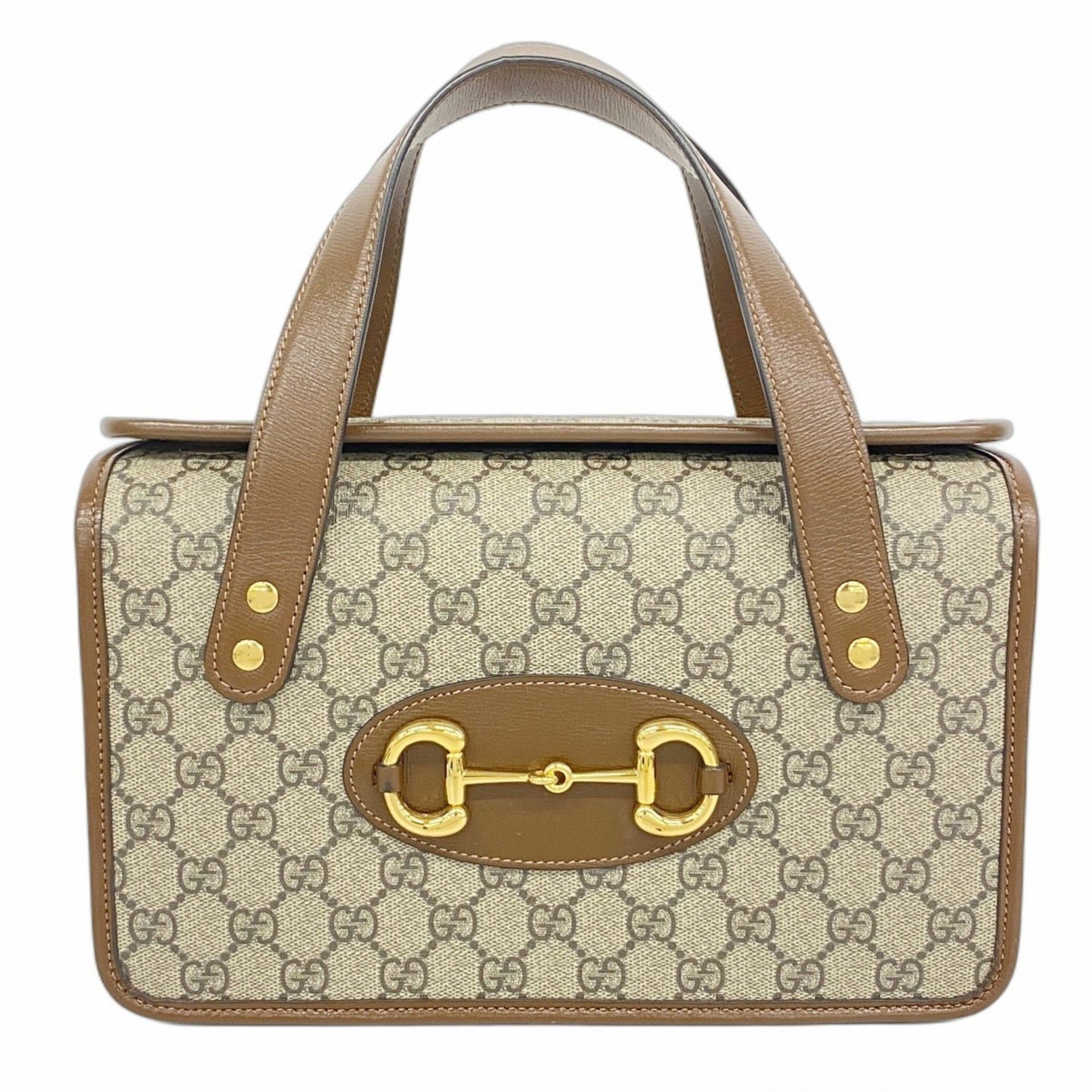 Gucci Horsebit Handbag 627323 Brown