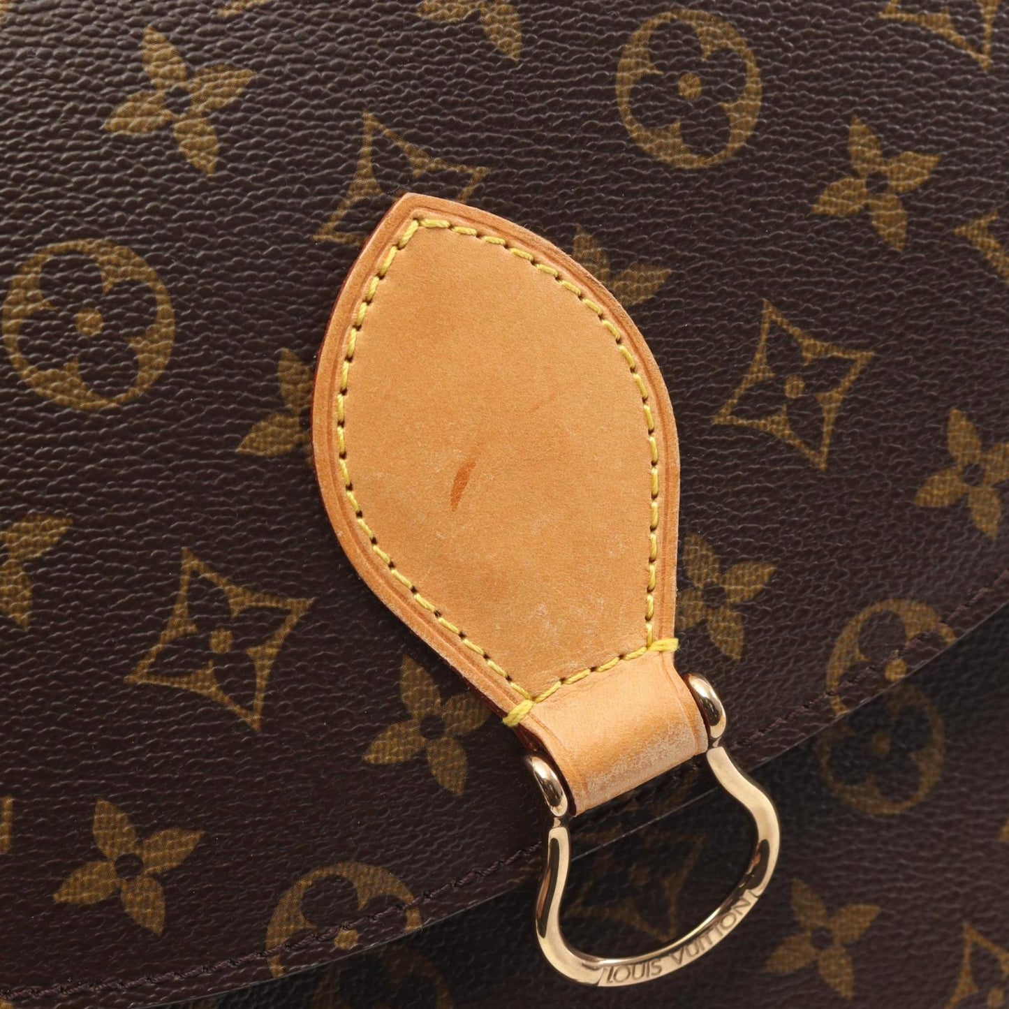 Louis Vuitton Saint-Cloud Gm Monogram Shoulder Bag Coated Canvas Leather