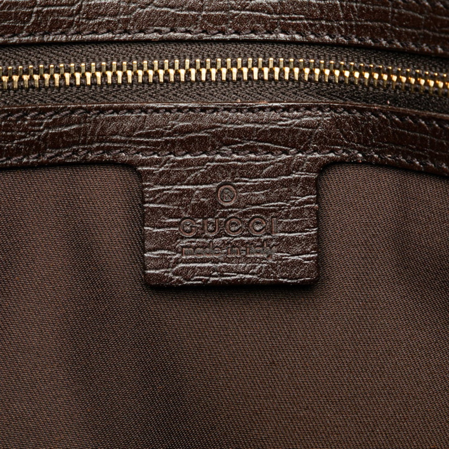 Gucci Gg Canvas Tote Bag 137396 Beige Brown Leather