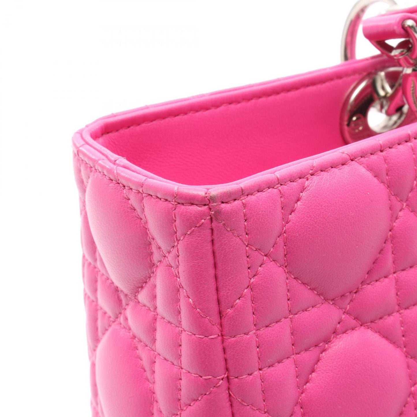 Christian Dior Dior Lady Large Handbag Leather