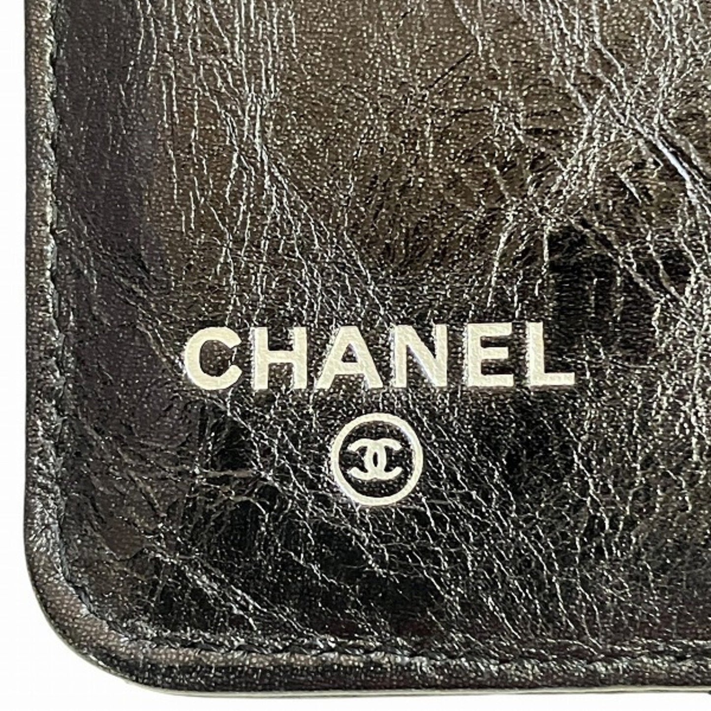 Chanel 2.55 Black Leather Wallet Bi-Fold