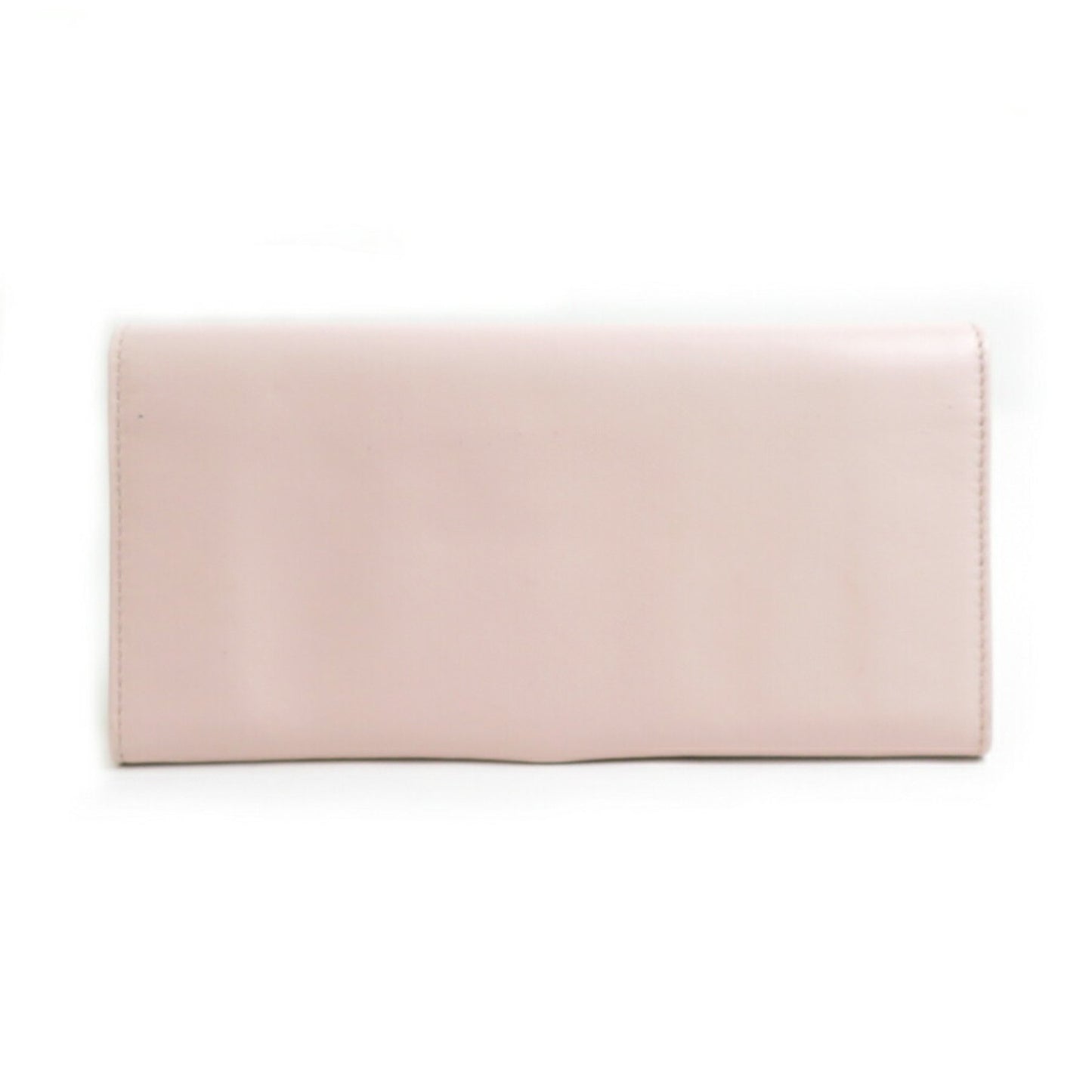 Salvatore Ferragamo Bi-Fold Long Wallet Vara Ribbon Leather Light Pink Gold