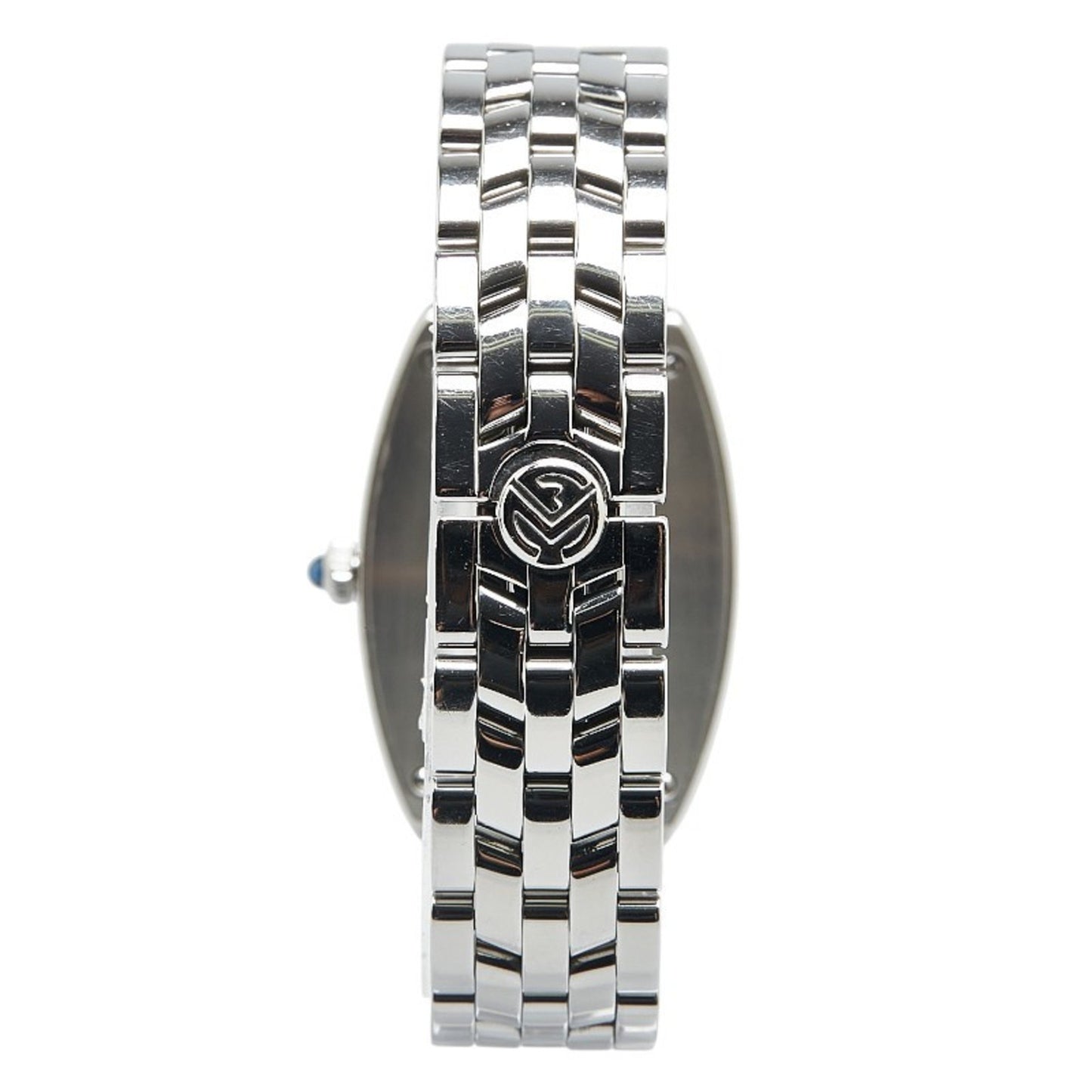 Franck Muller Tono Curvex Watch 1752 Quartz Silver Dial Stainless Steel