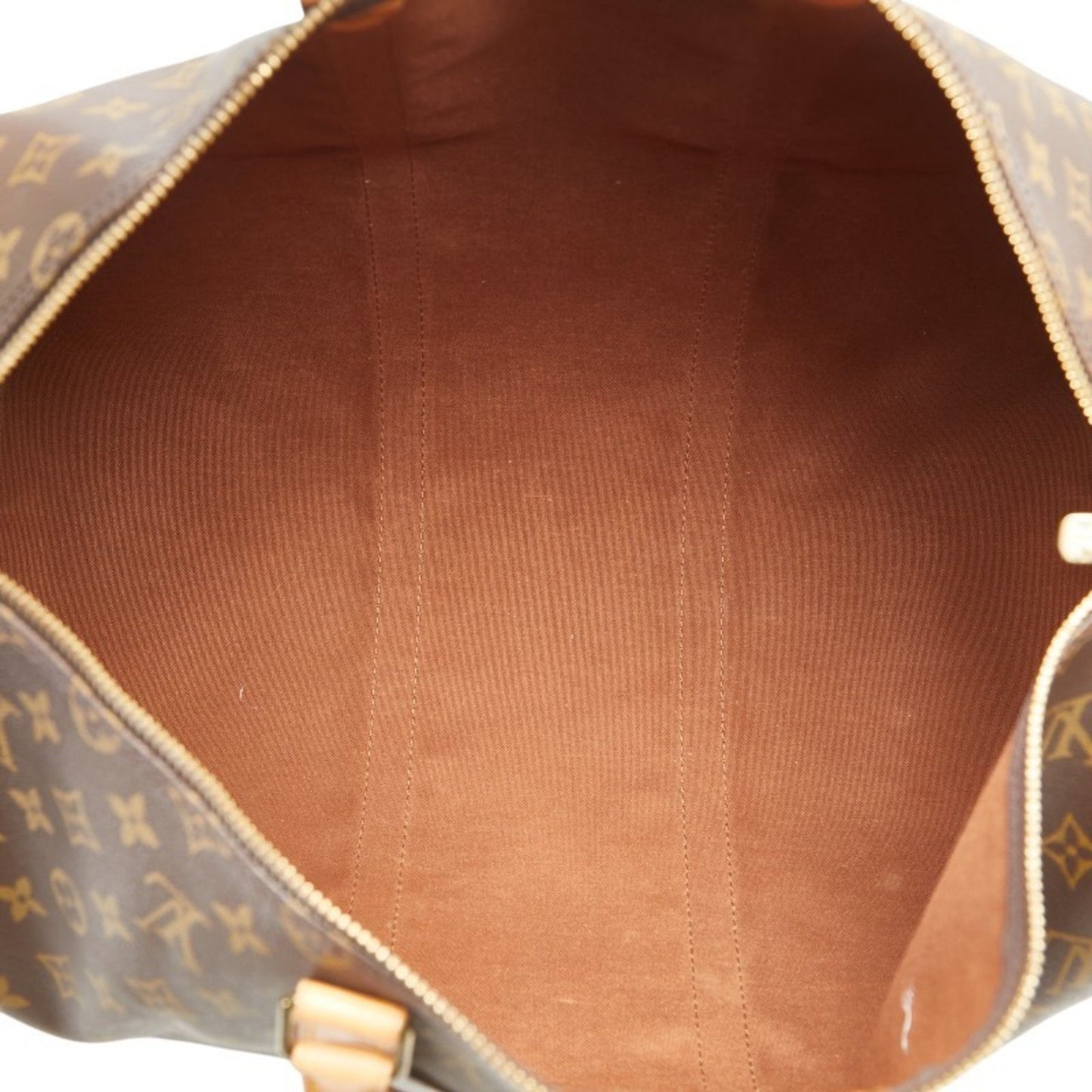 Louis Vuitton Monogram Keepall 50 Boston Bag Shoulder M41426 Brown Pvc Leather
