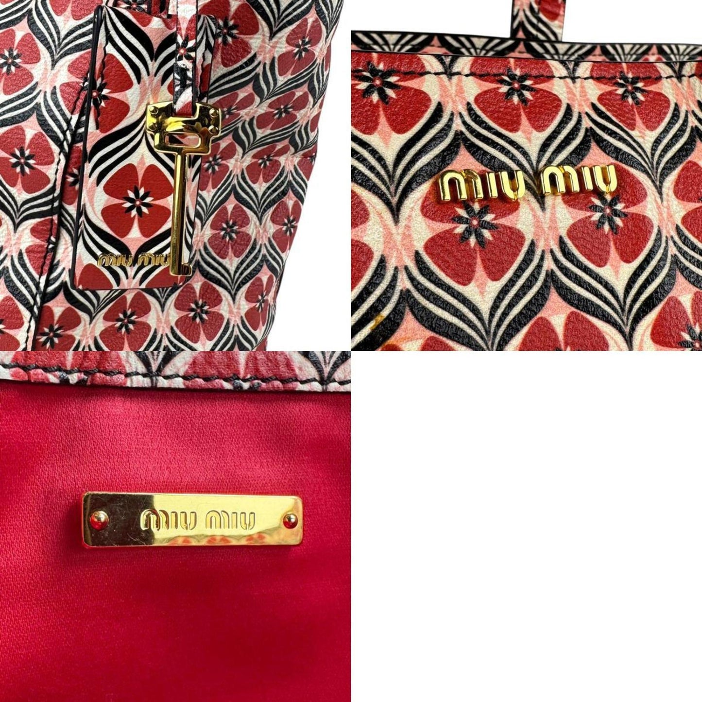 Miu Miu Miu Shoulder Bag In Coated Canvas