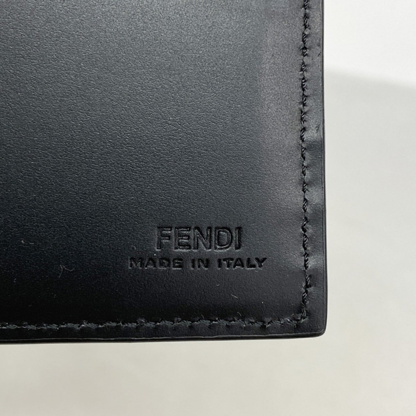 Fendi Shadow Leather Wallet In Black