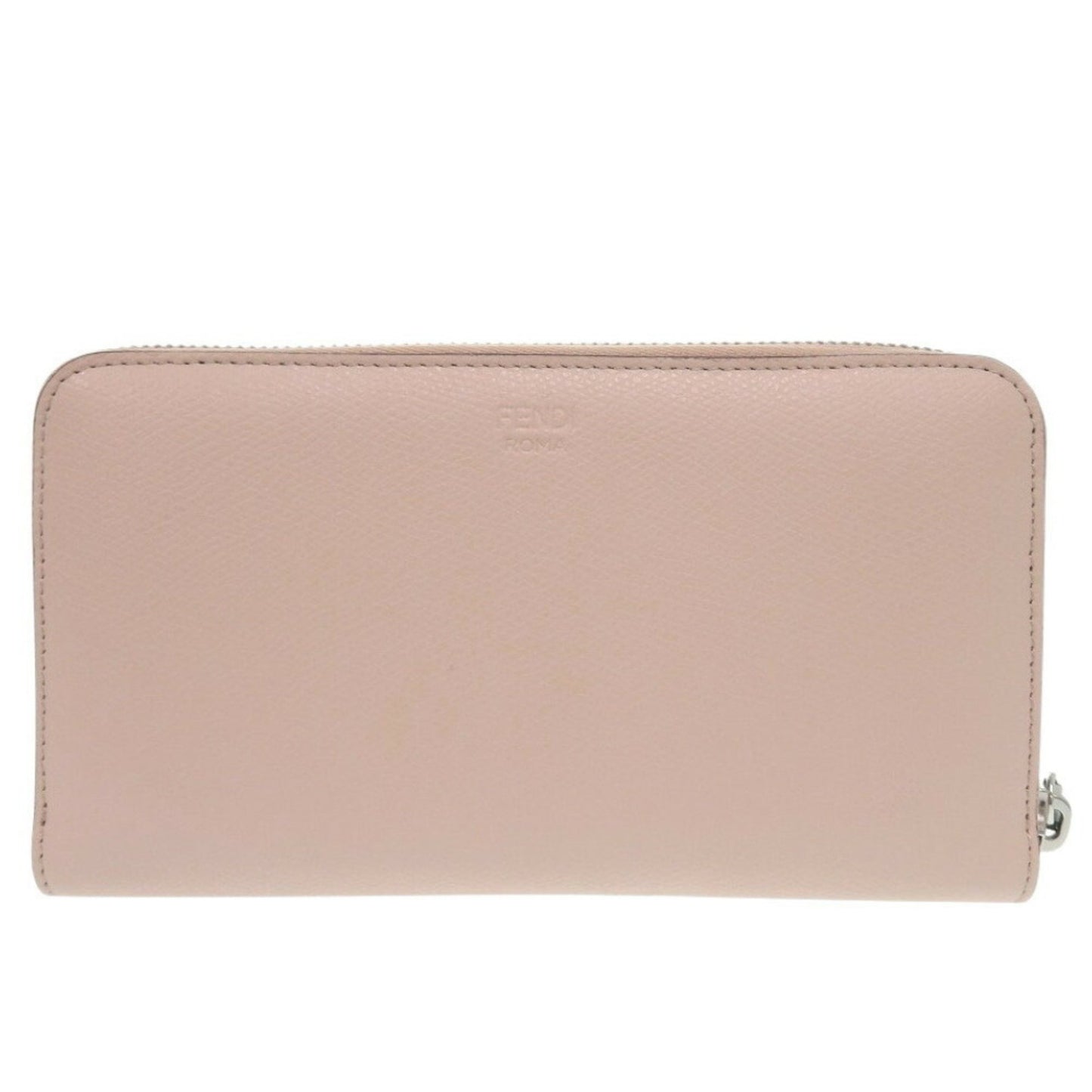 Unused Fendi Bugs Monster 8M0299 Leather Light Pink Long Wallet 0335Fendi