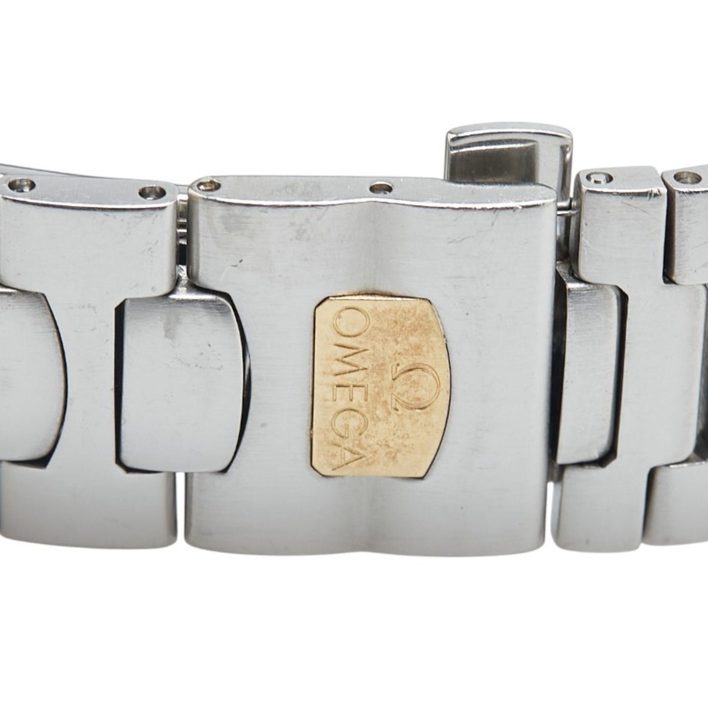 Omega Seamaster Polaris Watch 2510.40 Quartz Gray Dial Stainless Steel Yellow Gold