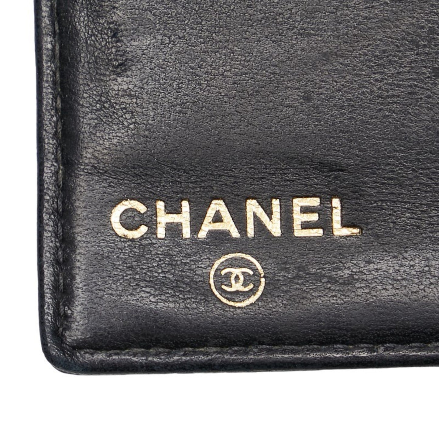Chanel Coco Mark Long Wallet Black Caviar Skin