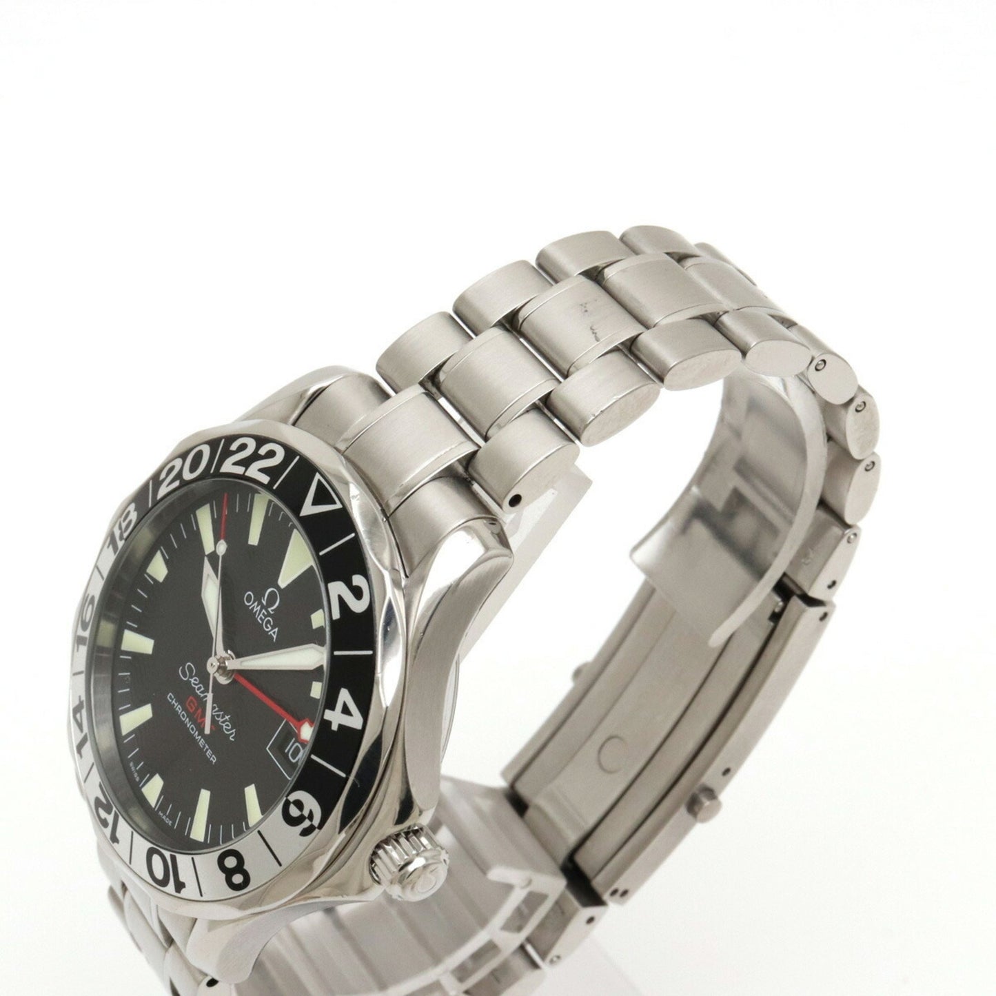 Watch Omega Seamaster 300 Professional Date Gmt 50Th Anniversary Ss Black Dial At Automatic 2243.50