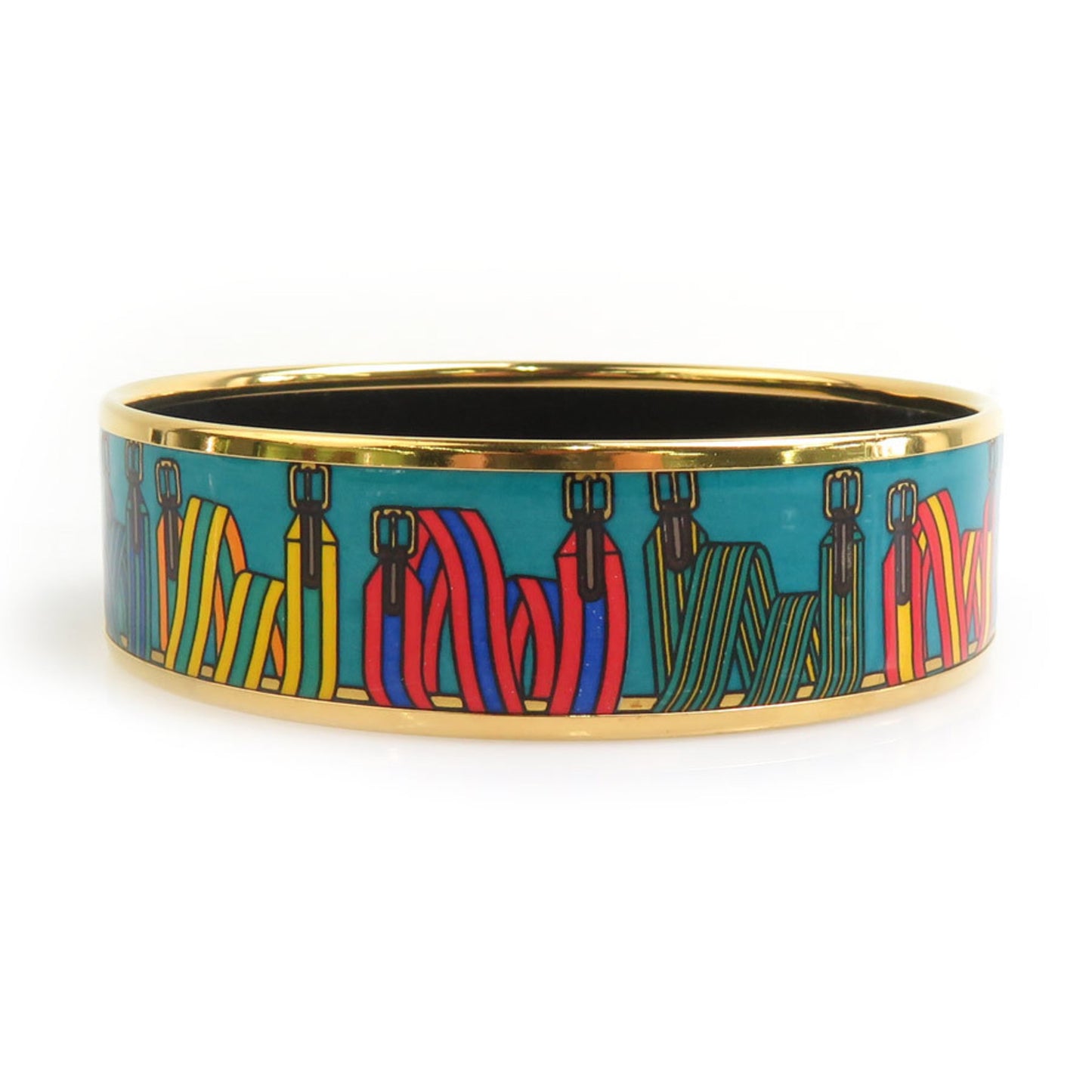Hermes Herms Bangle Bracelet In Enamel