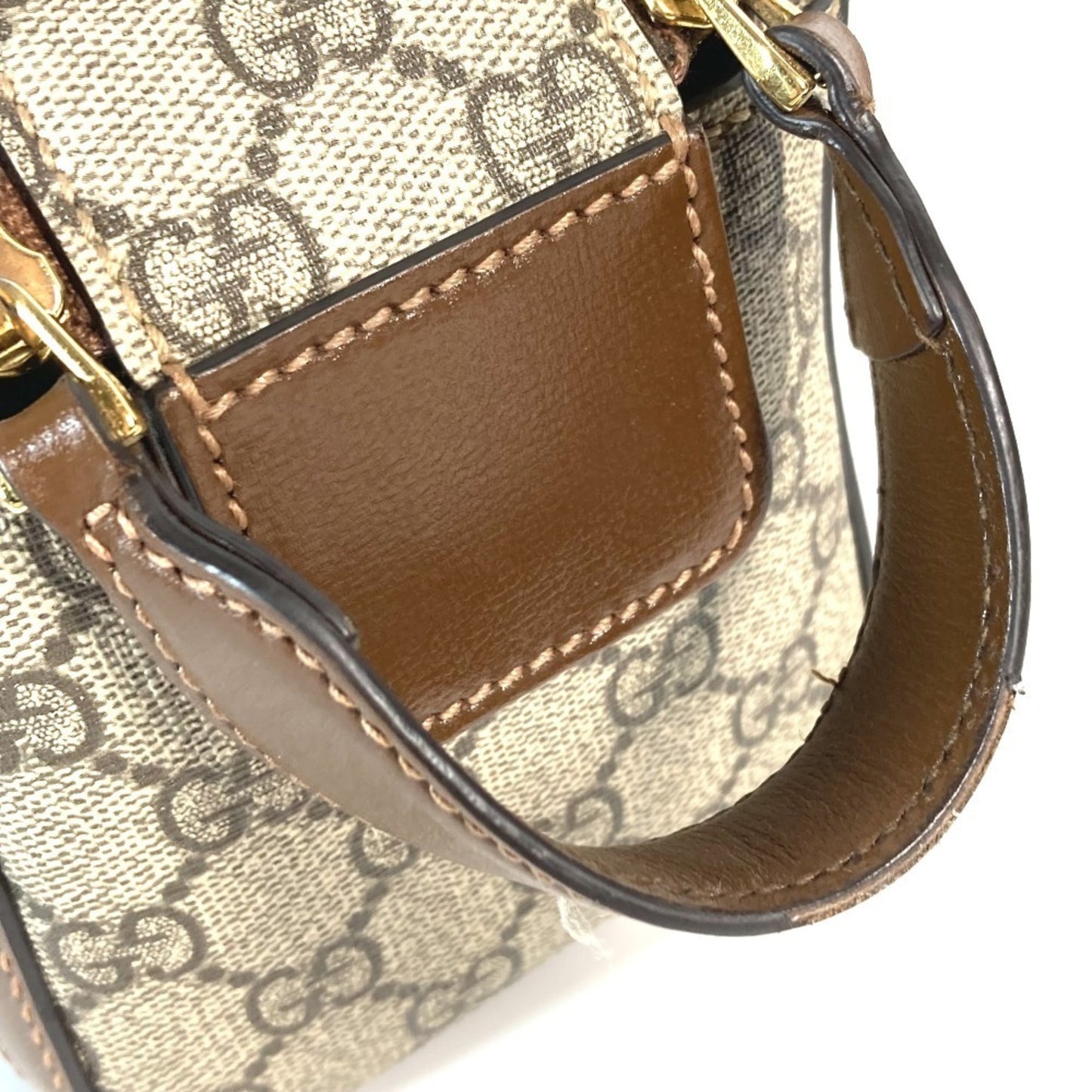 Gucci 730116 Gg Supreme Interlocking G Clutch Bag/Pouch/Second Bag In Canvas/Leather