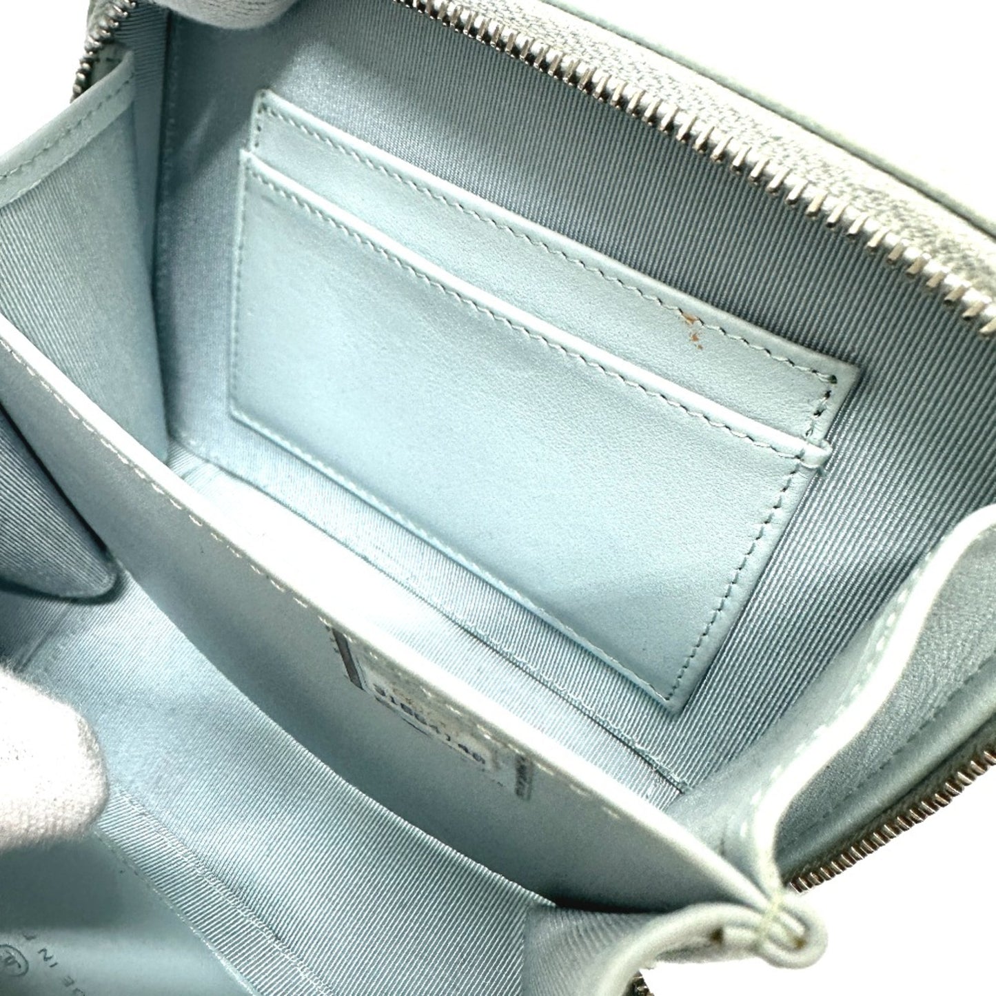 Chanel Ap2426 Cc Mark Chain Bag Pochette Bag Shoulder Bag Blue