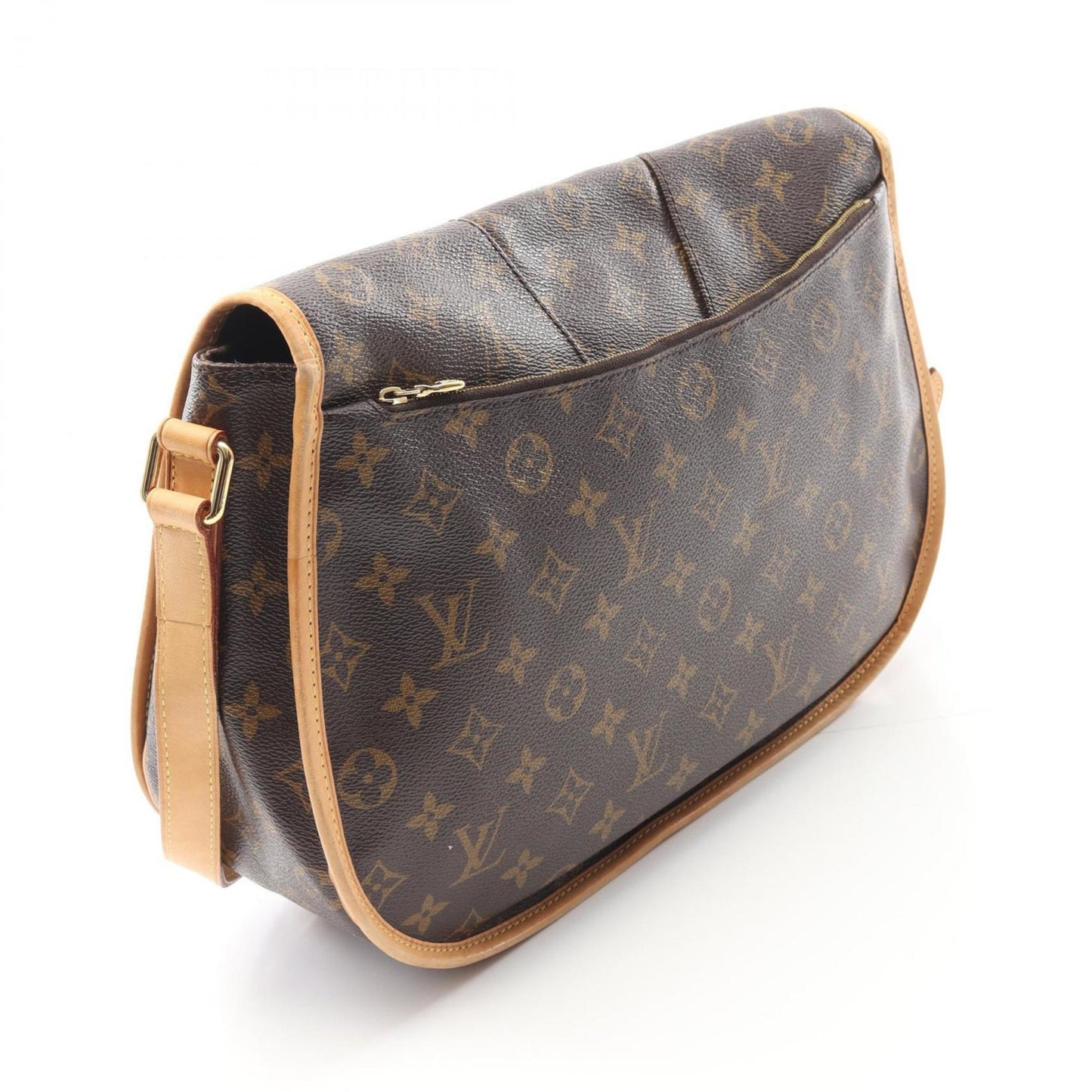 Louis Vuitton Mnilmontant Mm Shoulder Bag In Coated Canvas And Leather With Monogram Design