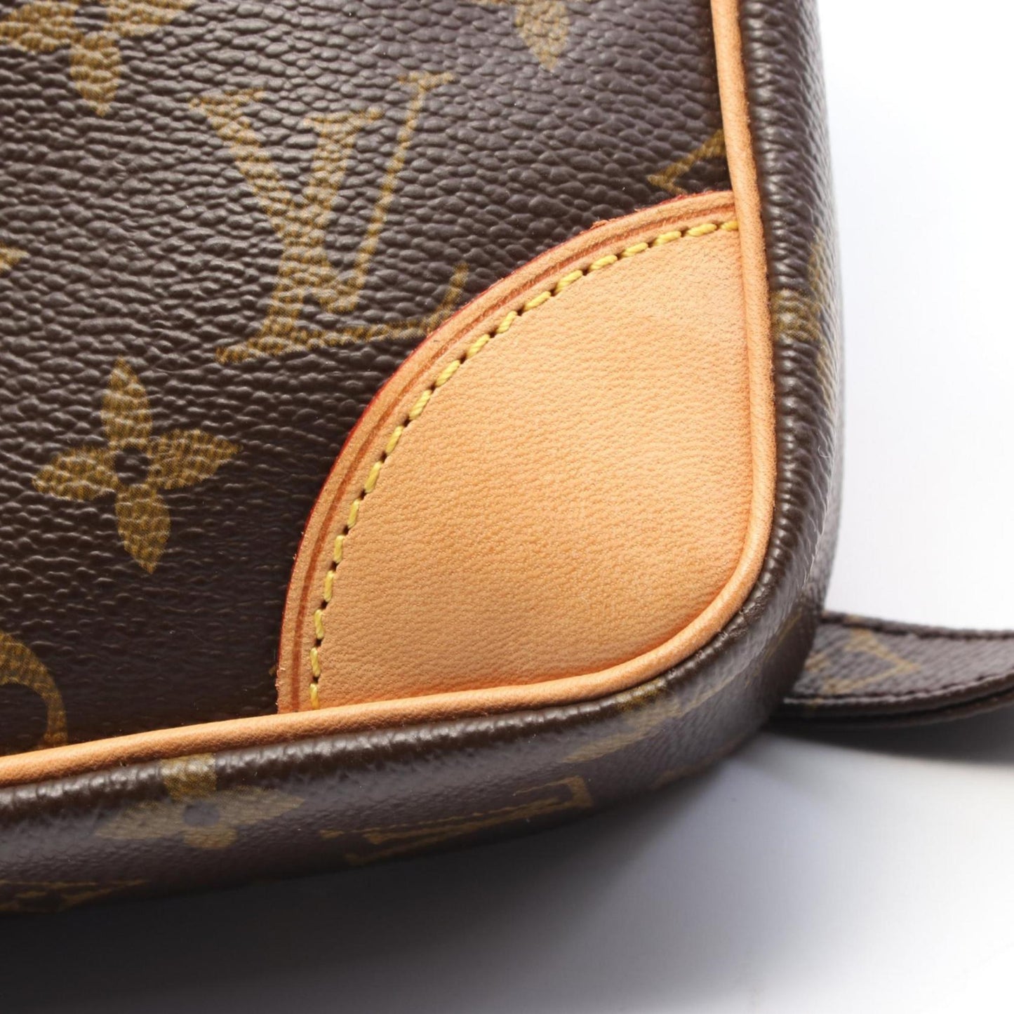 Louis Vuitton Danube Shoulder Bag Coated Canvas Leather Monogram