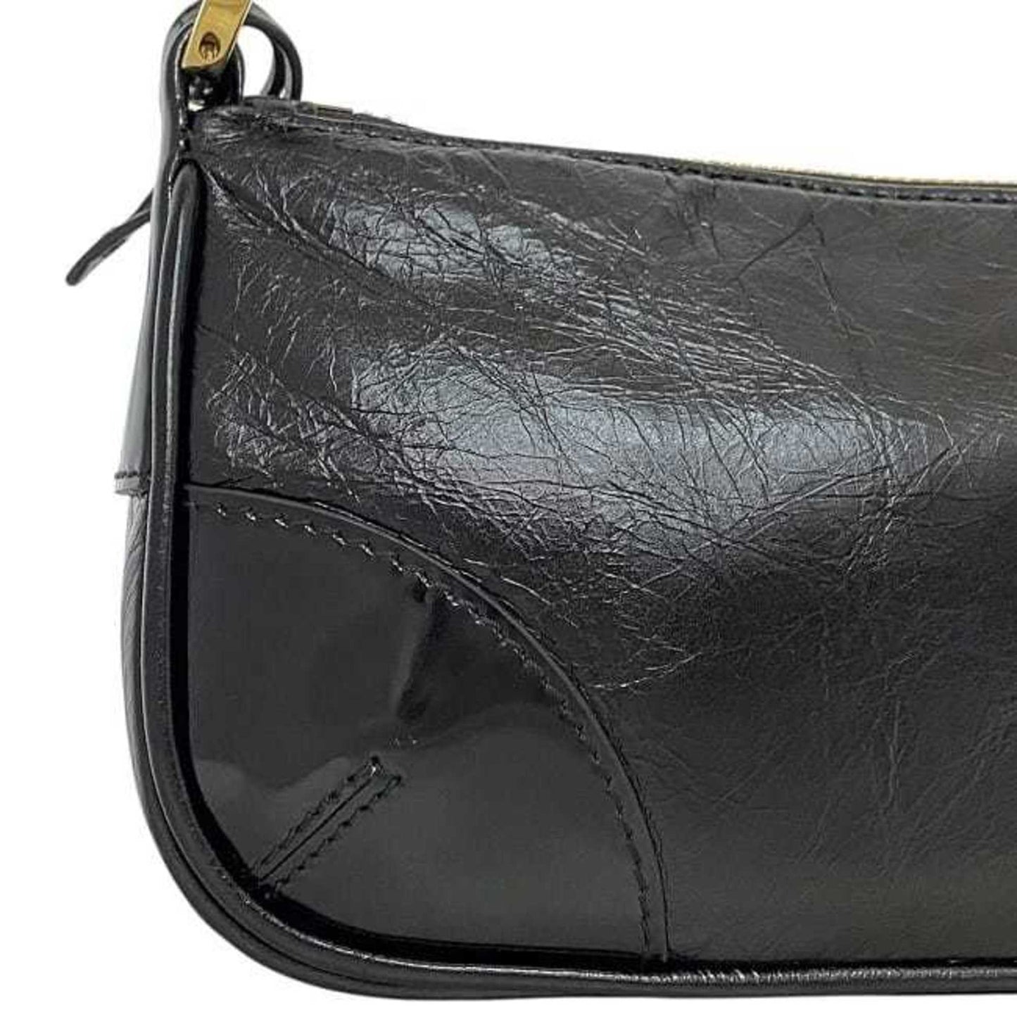 Prada Bag F-23942 Black Nero Re-Edition2002 1Bc201 Leather 31/D Prada Shoulder Plate